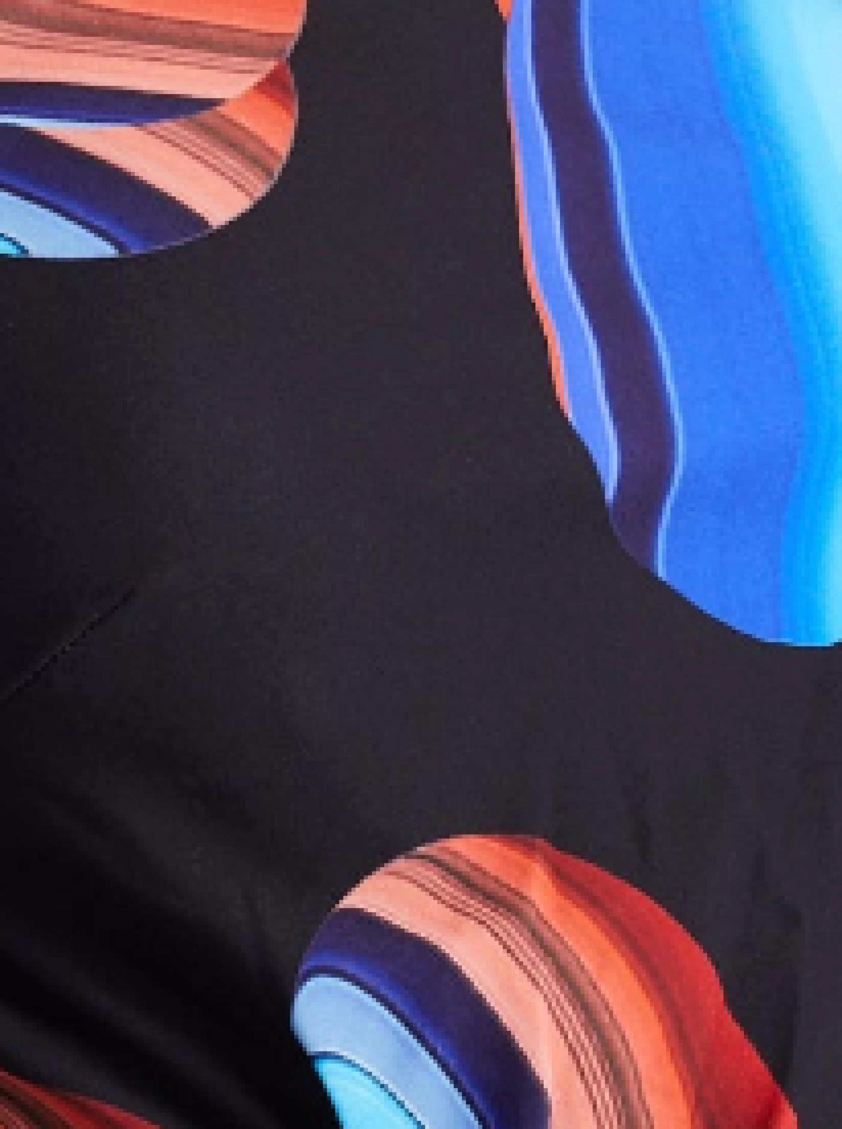 Sale Abstract Print Midi Dress With Front Cut Out Detail Dresses | Dresses