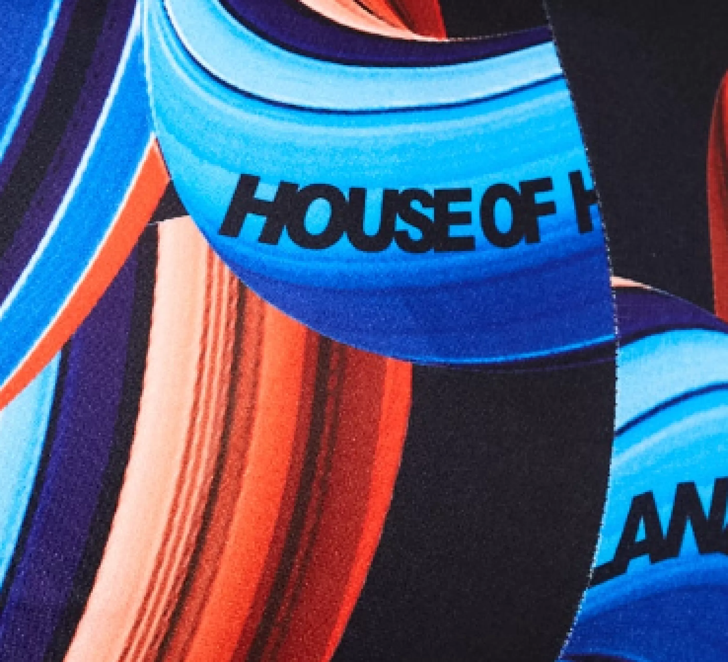 Flash Sale Abstract Print Trouser In Black, Red And Blue Suits | Skirts & Trousers