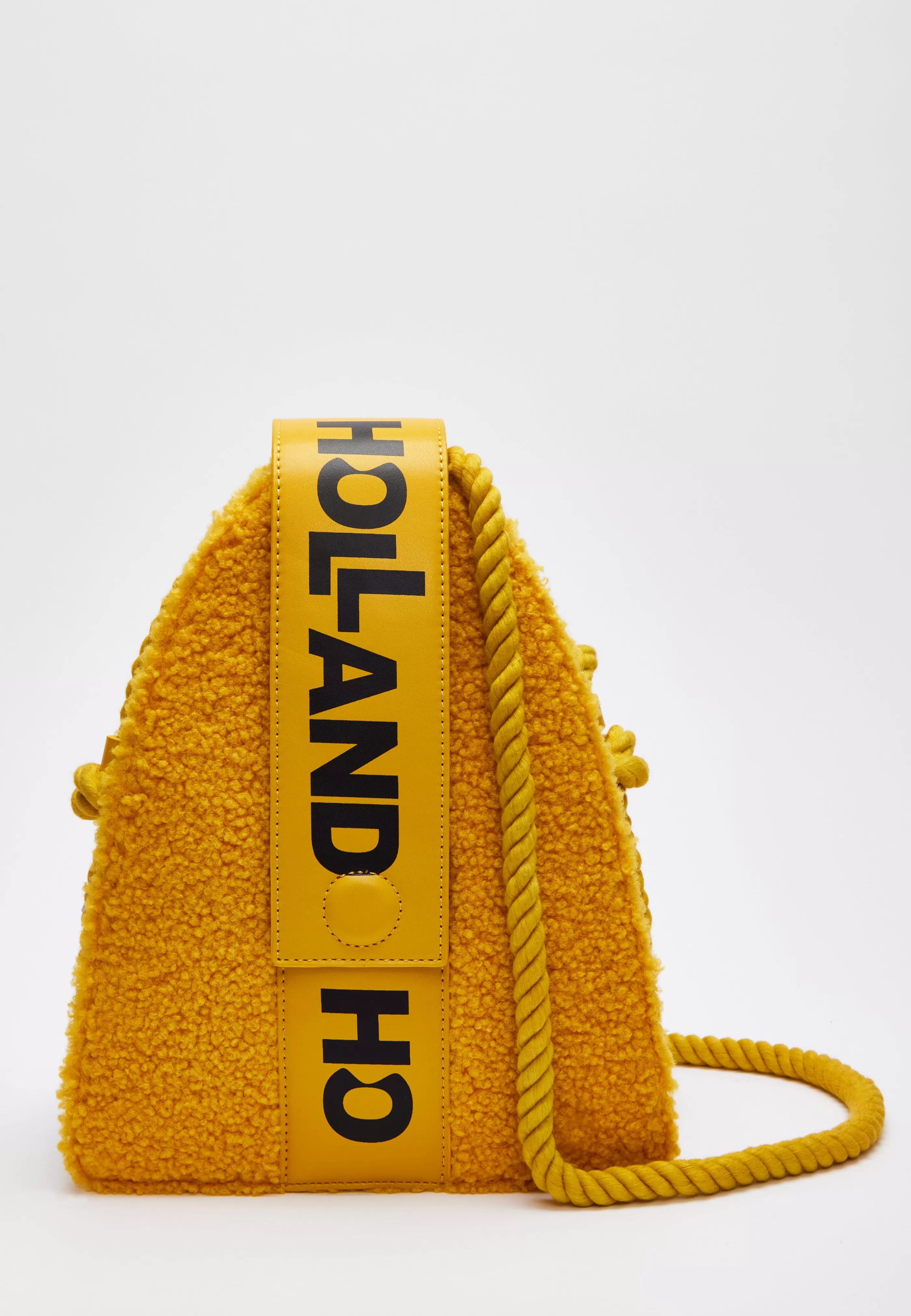 Cheap Abstract Shape Cross Body Bag In Teddy Mustard Bags and Wallets | Bags and Wallets