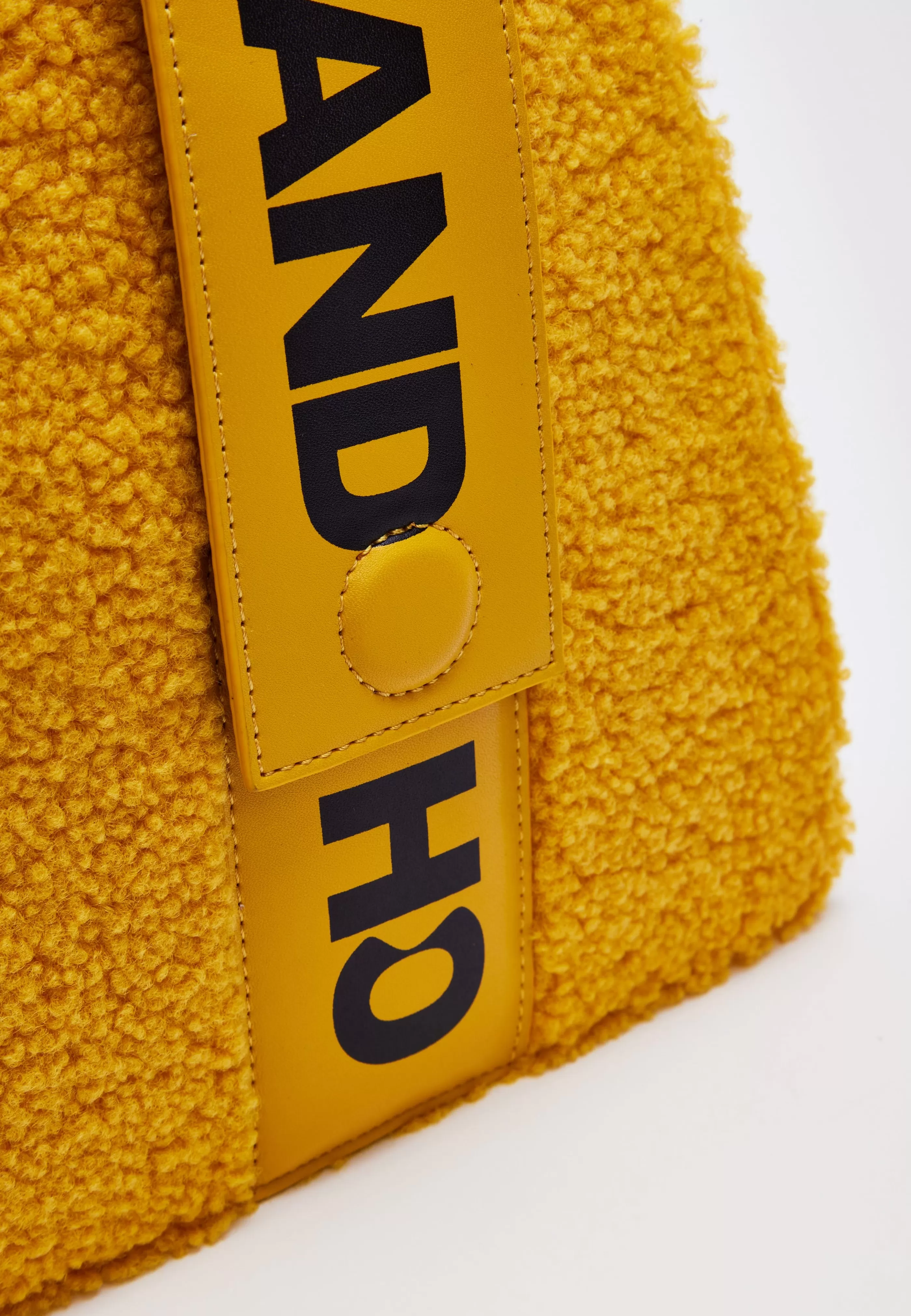Cheap Abstract Shape Cross Body Bag In Teddy Mustard Bags and Wallets | Bags and Wallets