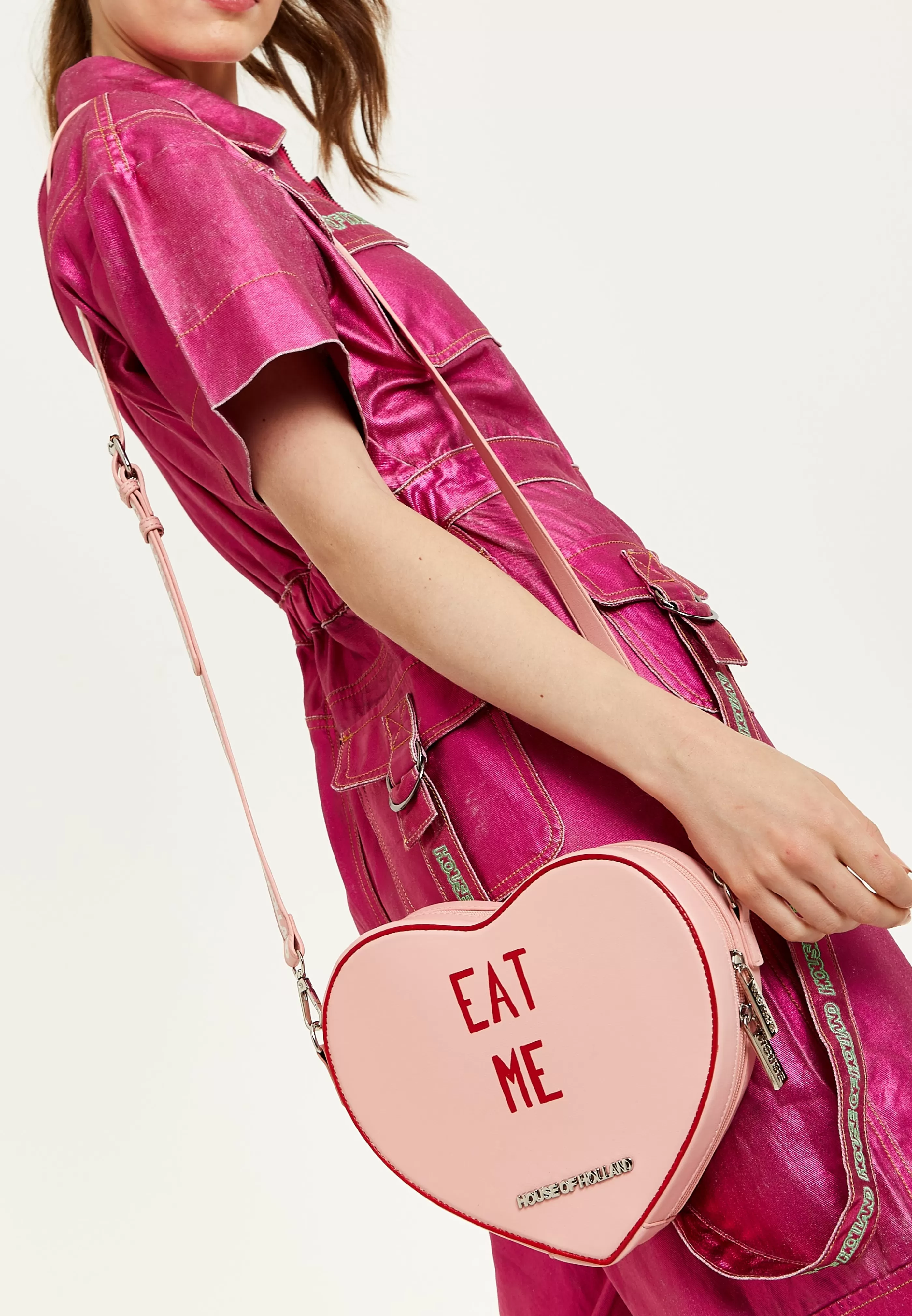 Fashion Bitter Sweet Heart Handbag With ''Eat Me'' Message Bags and Wallets | Bags and Wallets