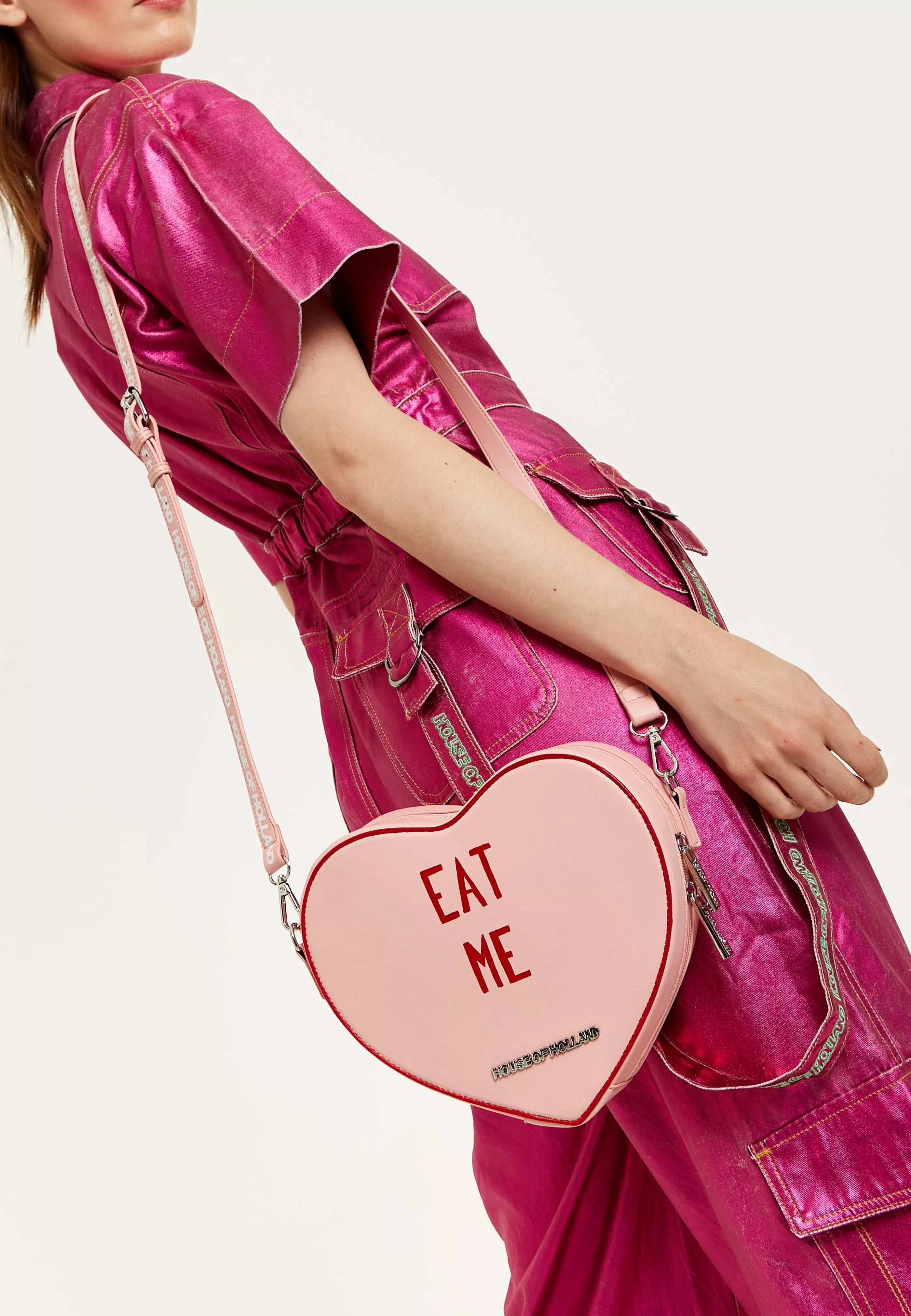 Fashion Bitter Sweet Heart Handbag With ''Eat Me'' Message Bags and Wallets | Bags and Wallets