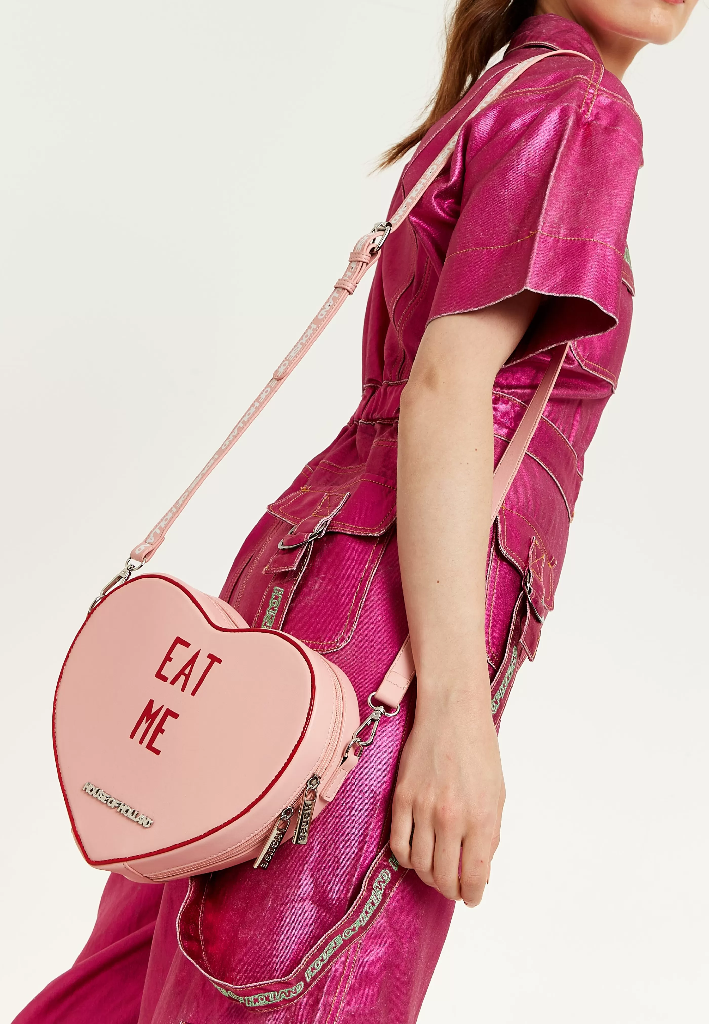 Fashion Bitter Sweet Heart Handbag With ''Eat Me'' Message Bags and Wallets | Bags and Wallets