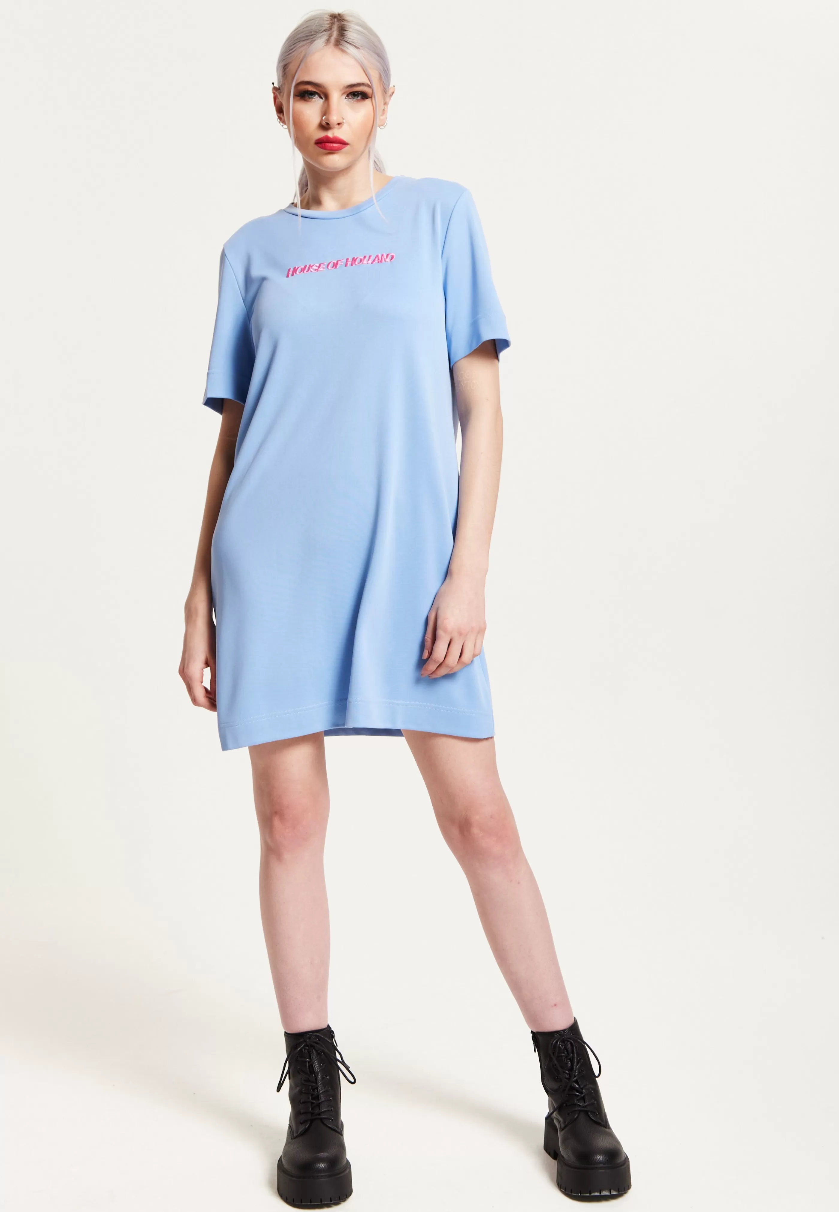 Discount Tencel T-Shirt Dress With Logo Embroidery Tops & T-shirts | Tops & T-shirts