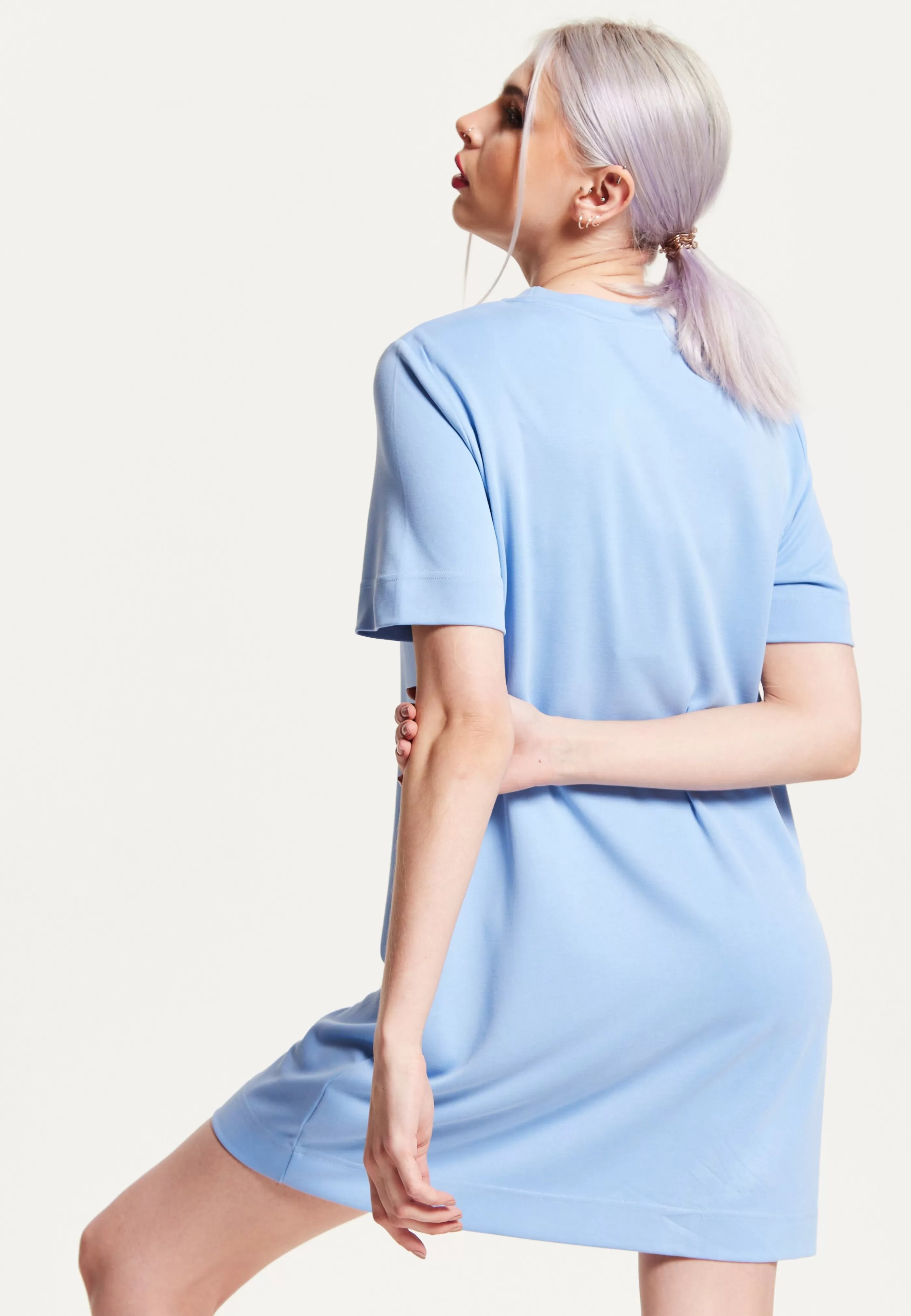 Discount Tencel T-Shirt Dress With Logo Embroidery Tops & T-shirts | Tops & T-shirts