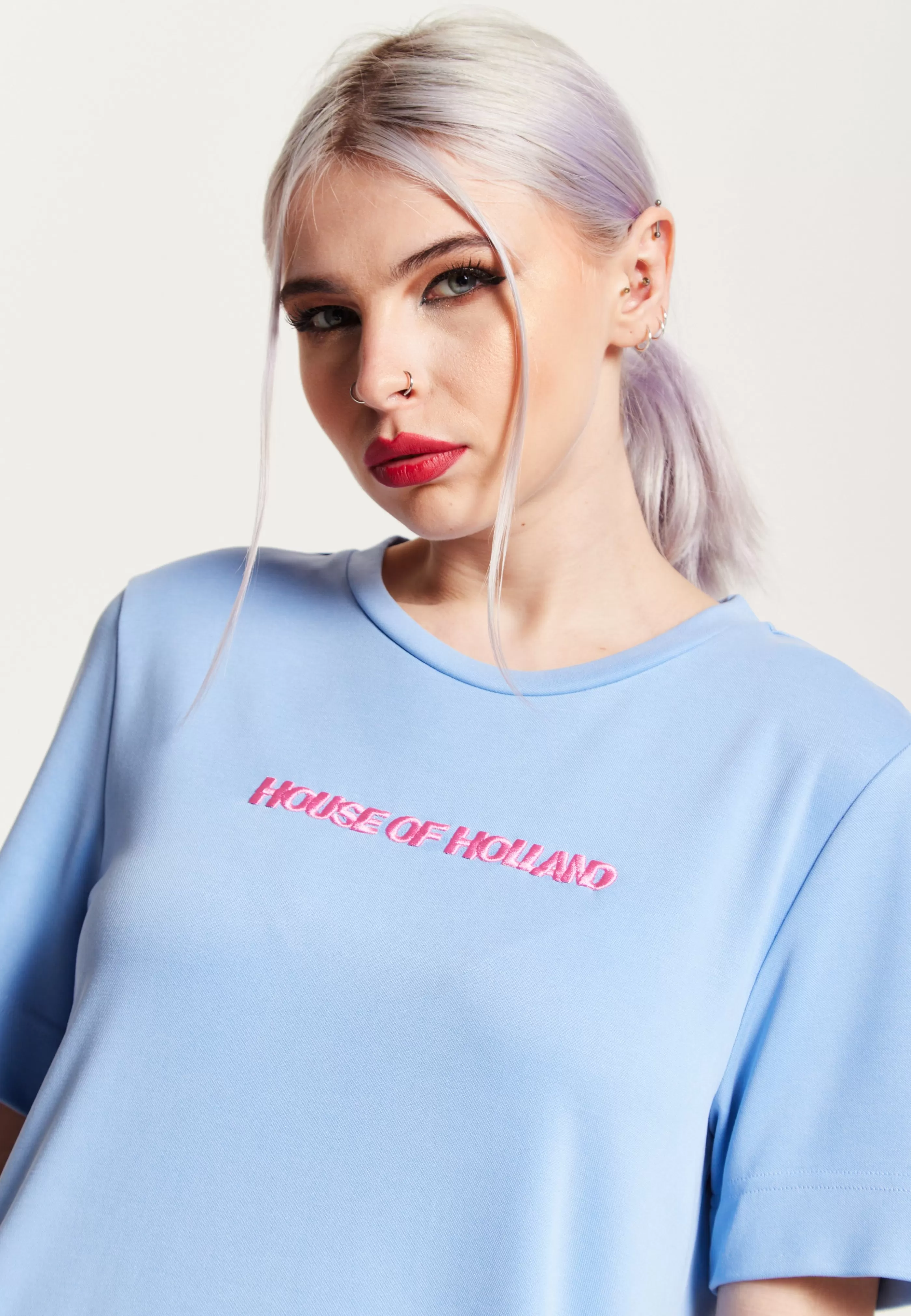Discount Tencel T-Shirt Dress With Logo Embroidery Tops & T-shirts | Tops & T-shirts