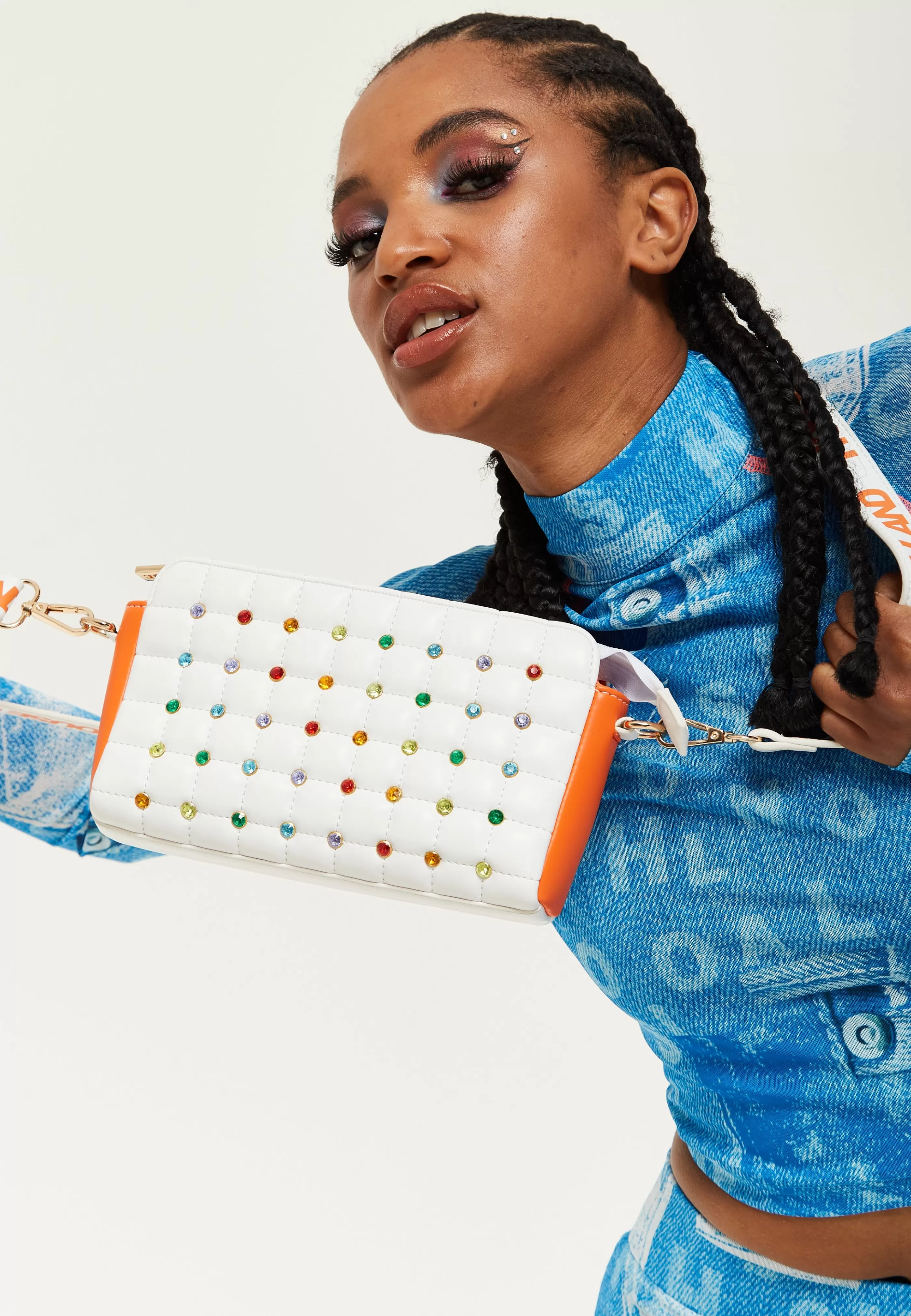 Online Colourful Stud Detail Crossbody Bag In Bags and Wallets | Bags and Wallets