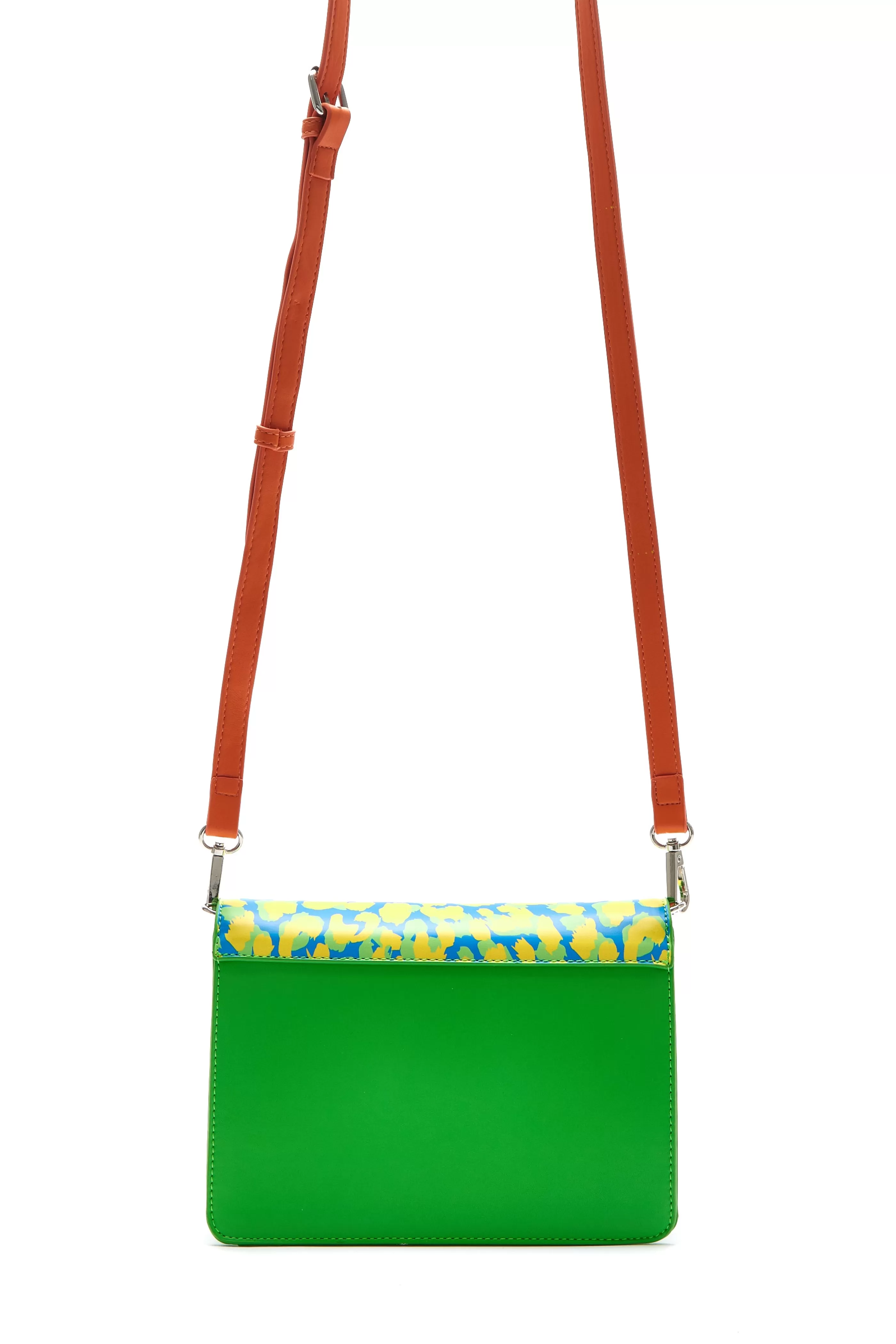 Shop Cross Body Bag In Green With ‘House’ Print Bags and Wallets | Bags and Wallets