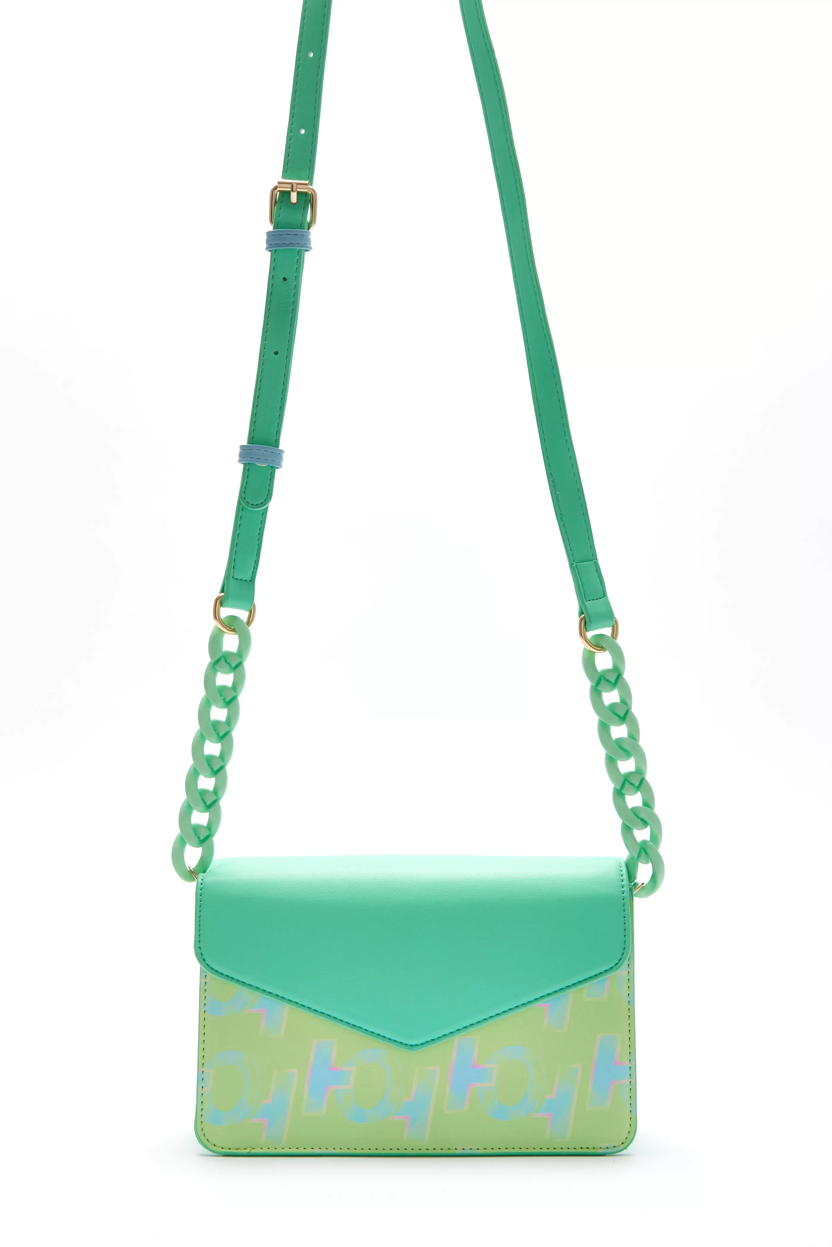 Hot Cross Body Bag In Mint And Pistachio With A Logo Prin Bags and Wallets | Bags and Wallets