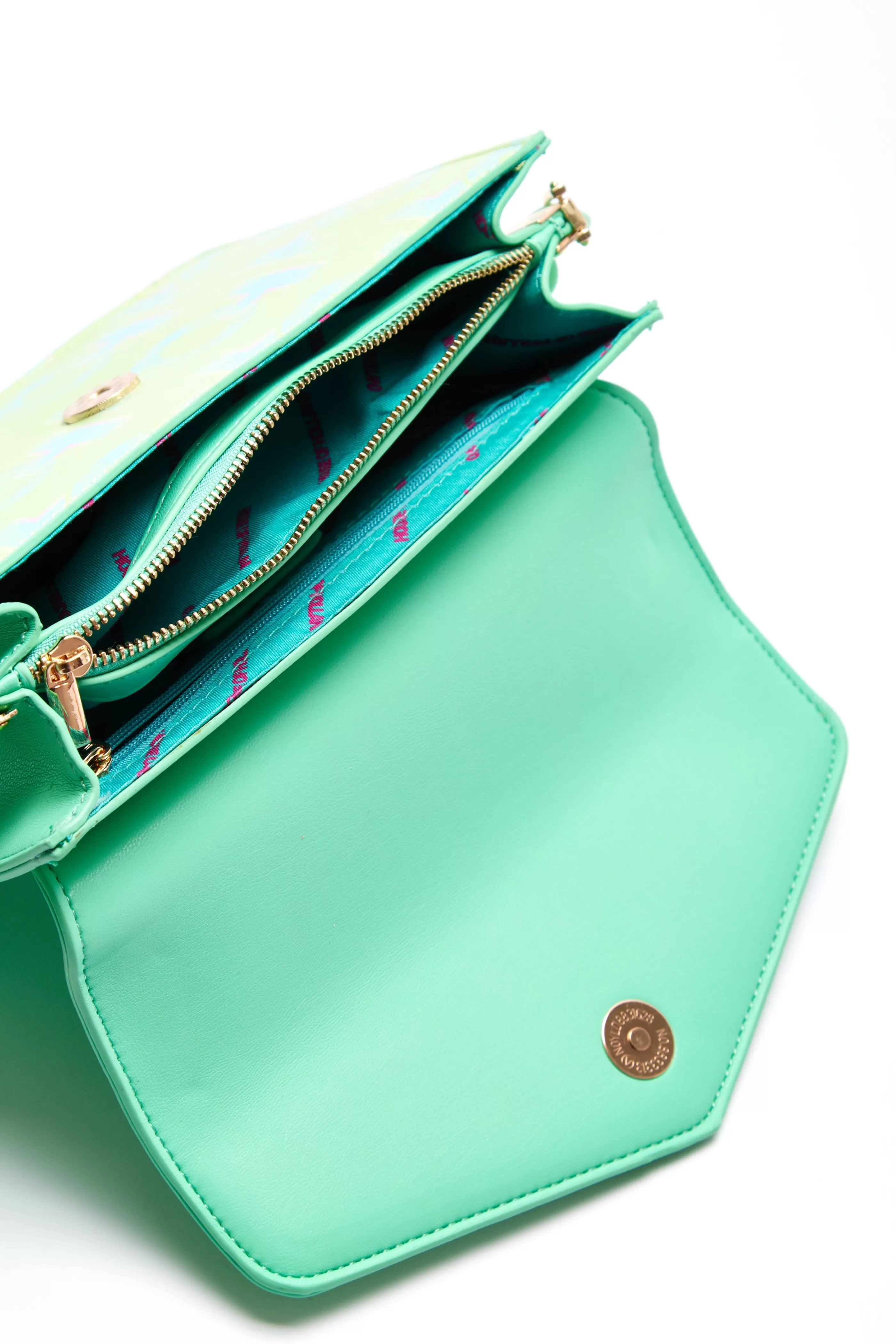 Hot Cross Body Bag In Mint And Pistachio With A Logo Prin Bags and Wallets | Bags and Wallets