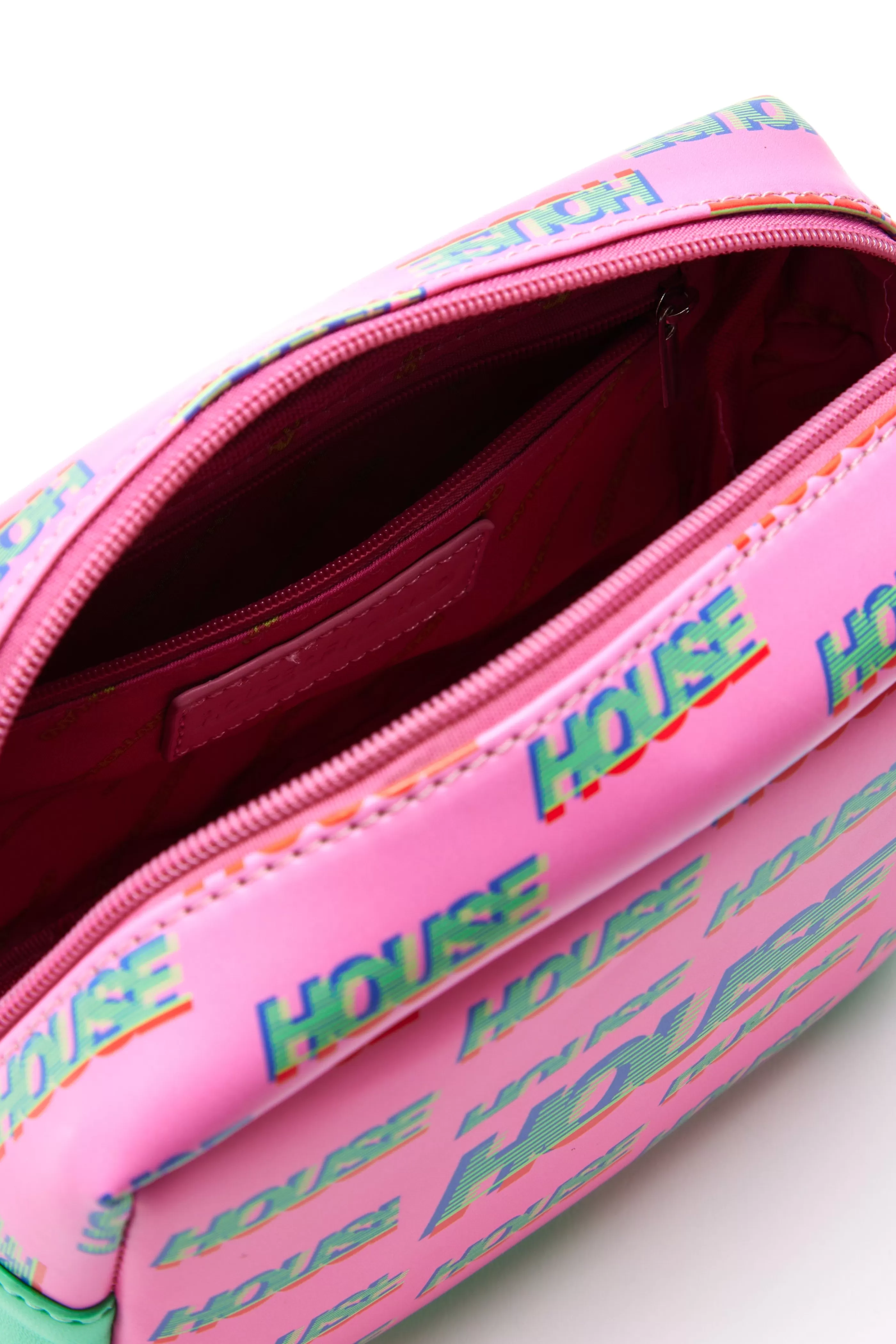 Fashion Cross Body Bag In And Mint With ‘House’ Print Bags and Wallets | Bags and Wallets