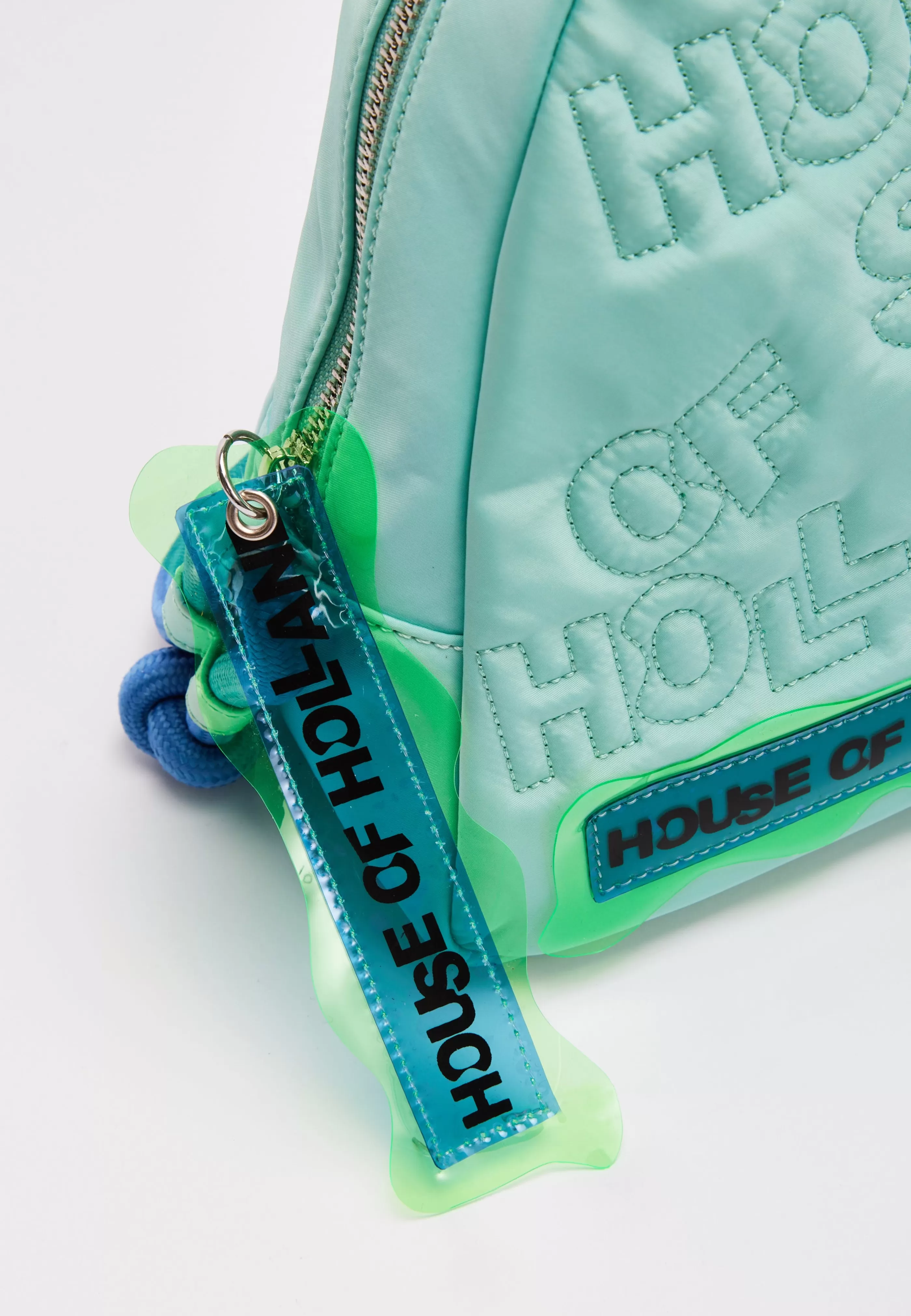 Shop Cross Body Bag With Quilted Logo In Tones And Ro Bags and Wallets | Bags and Wallets