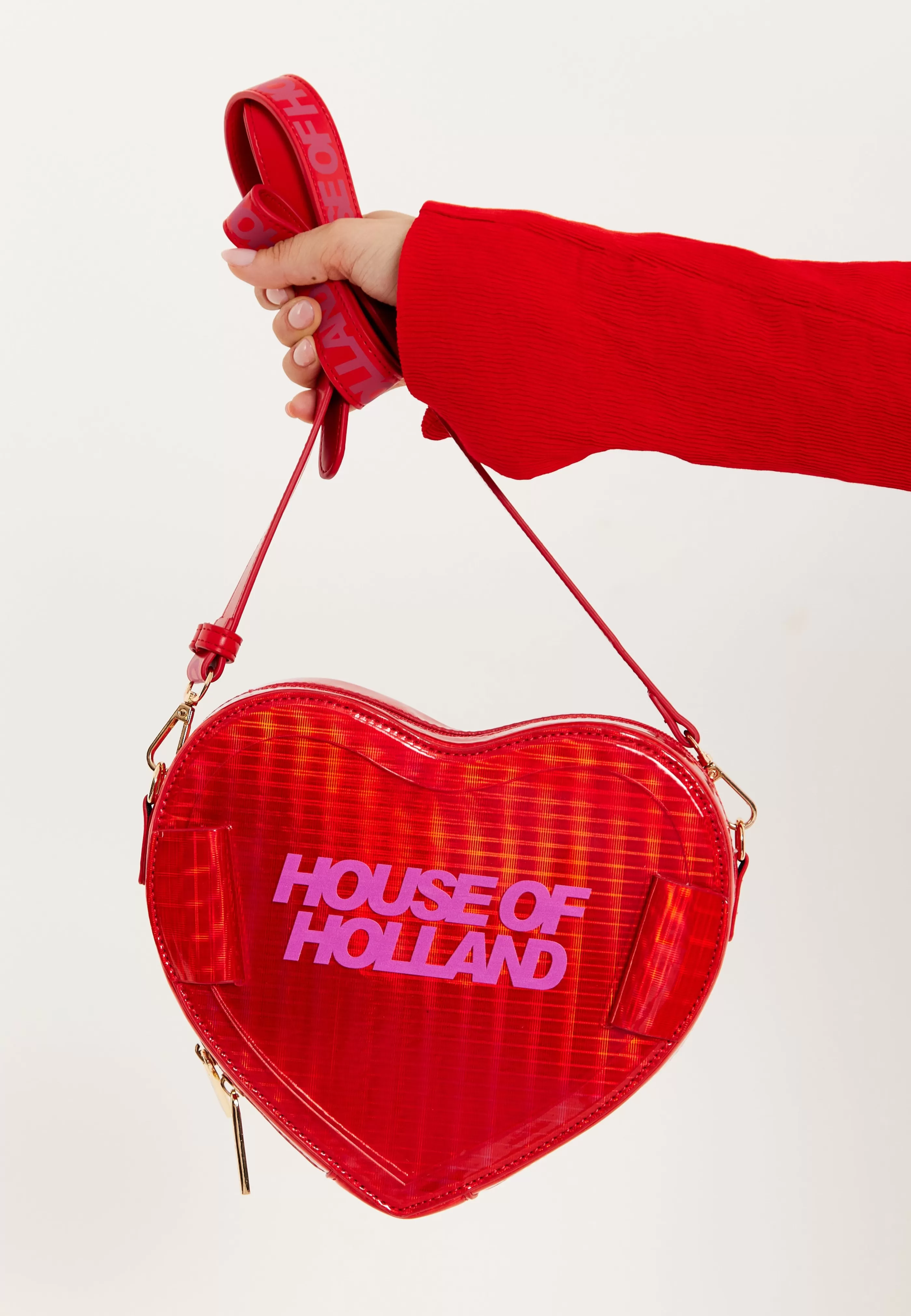 Flash Sale Heart Shape Shoulder Bag In With Logo Printed Acr Bags and Wallets | Bags and Wallets