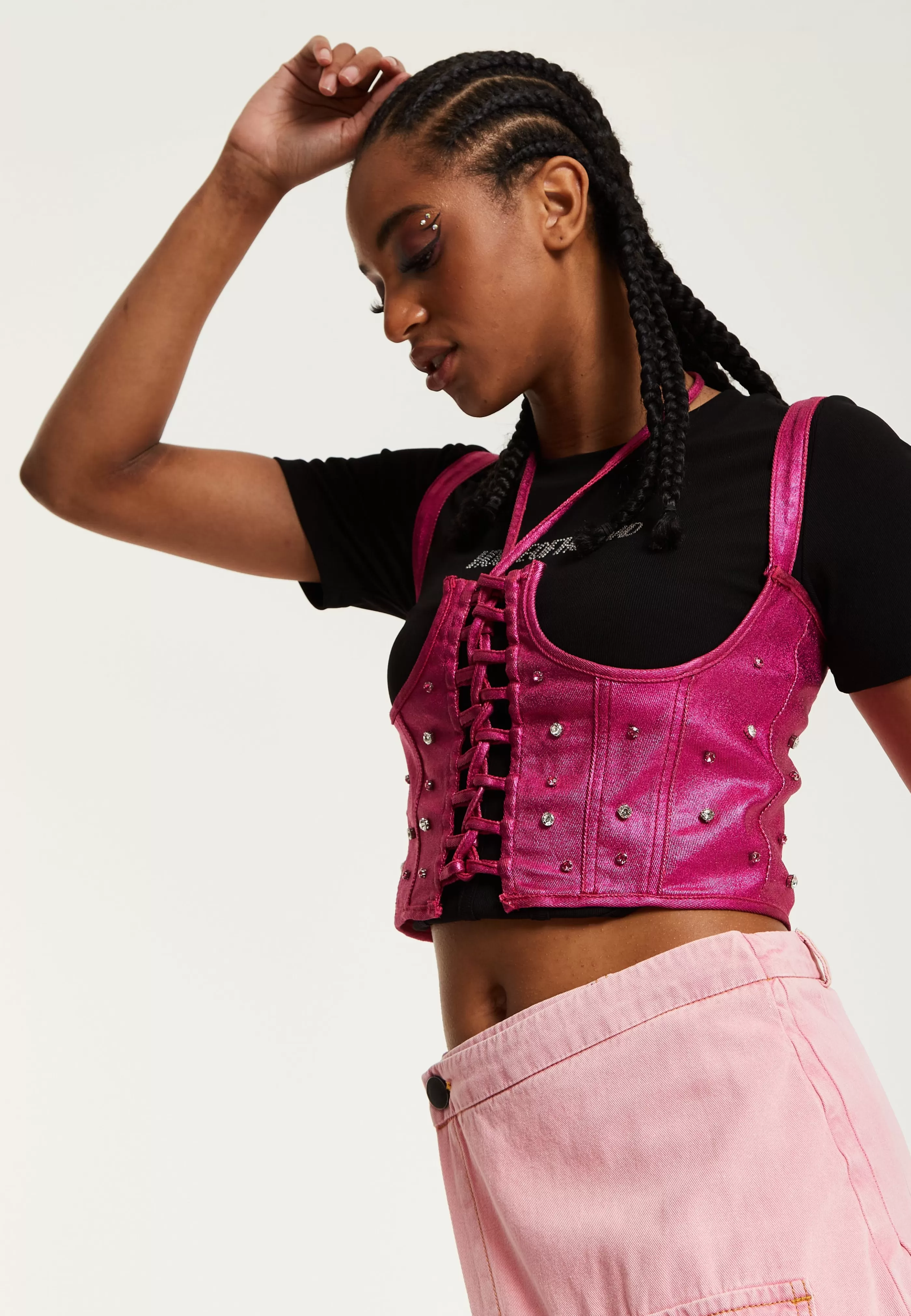 Sale Hot Studded Corset Top Tops & T-shirts | Tops & T-shirts