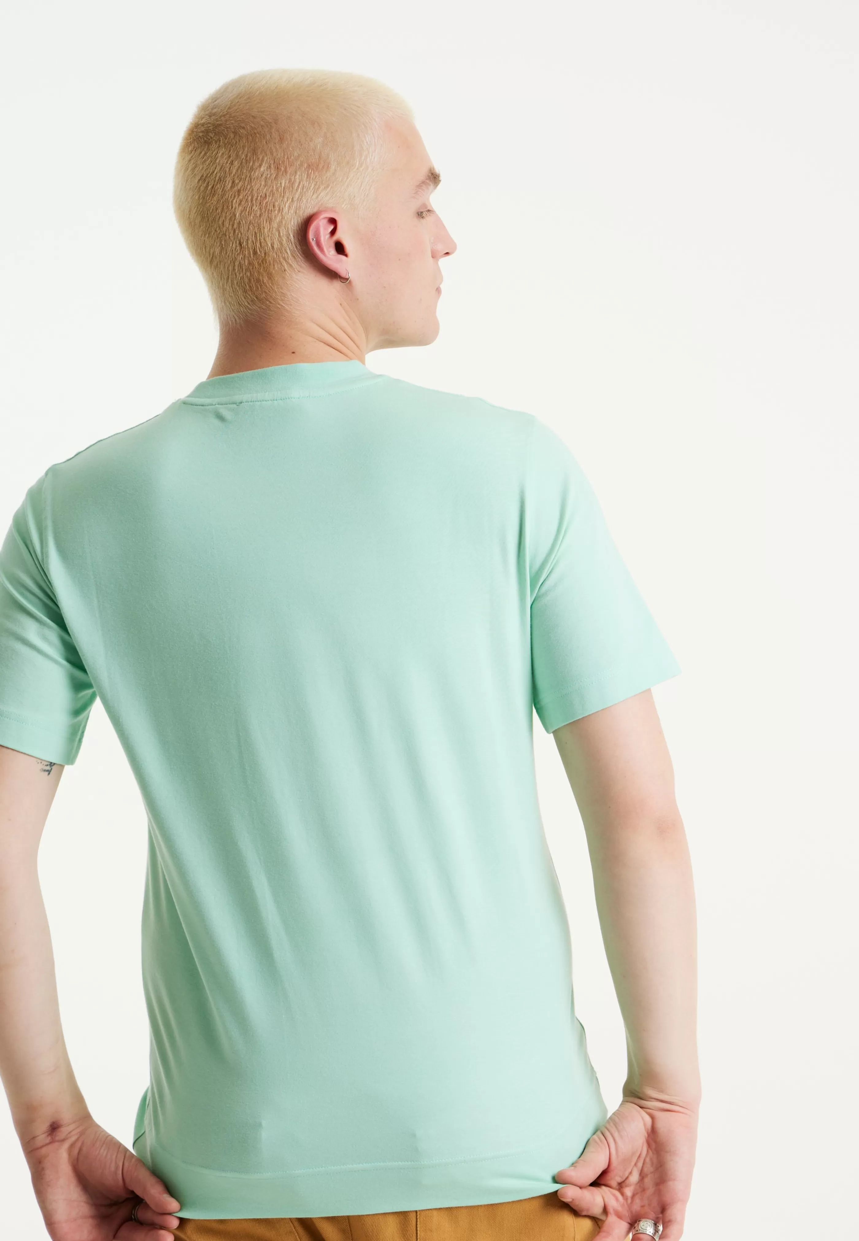 Online Iridescent Transfer Printed T-Shirt In Egg Blue Tops & T-shirts | Tops & T-shirts
