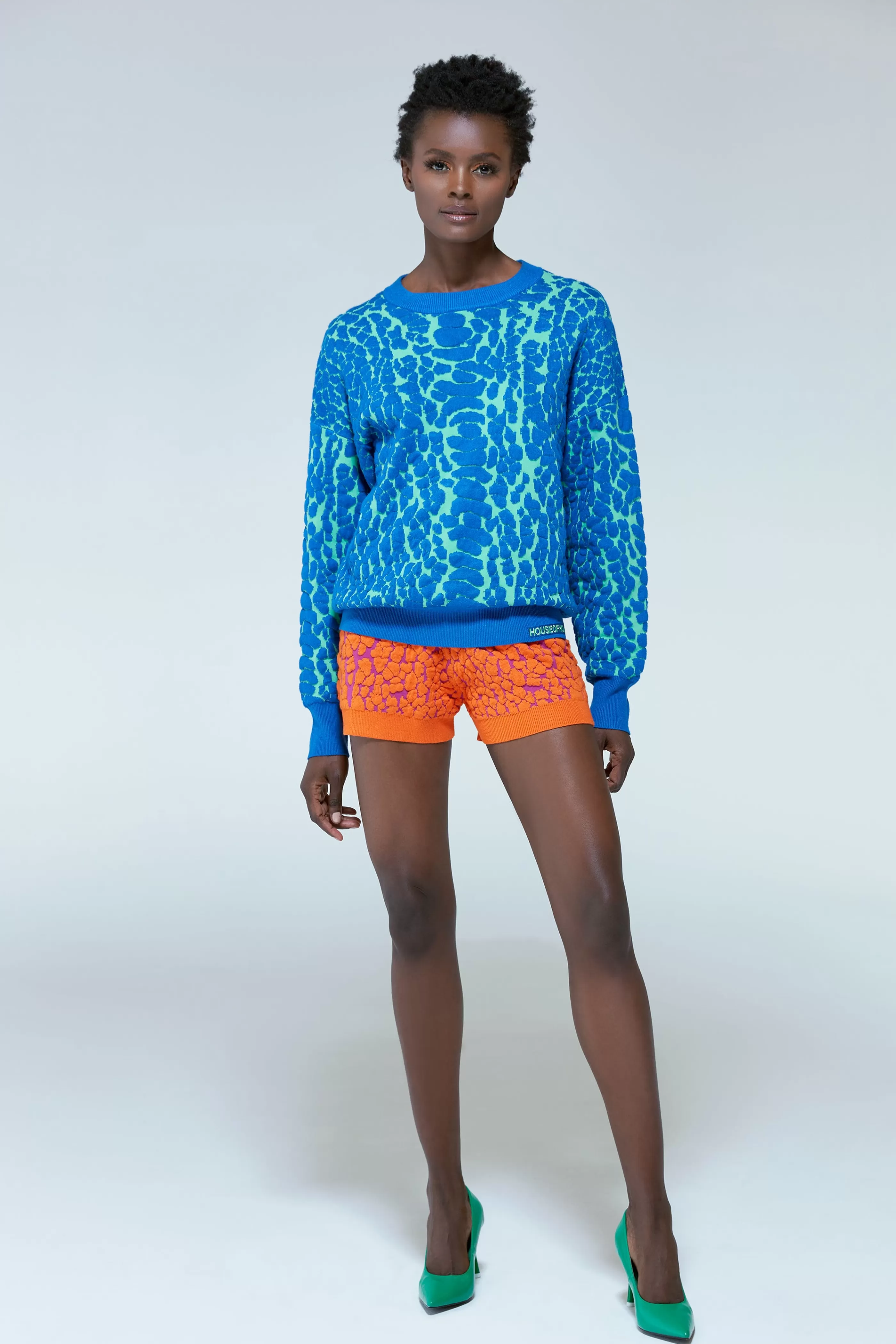 Discount Jacquard Duo Jumper Dress In & Green Jumpers & Hoodies