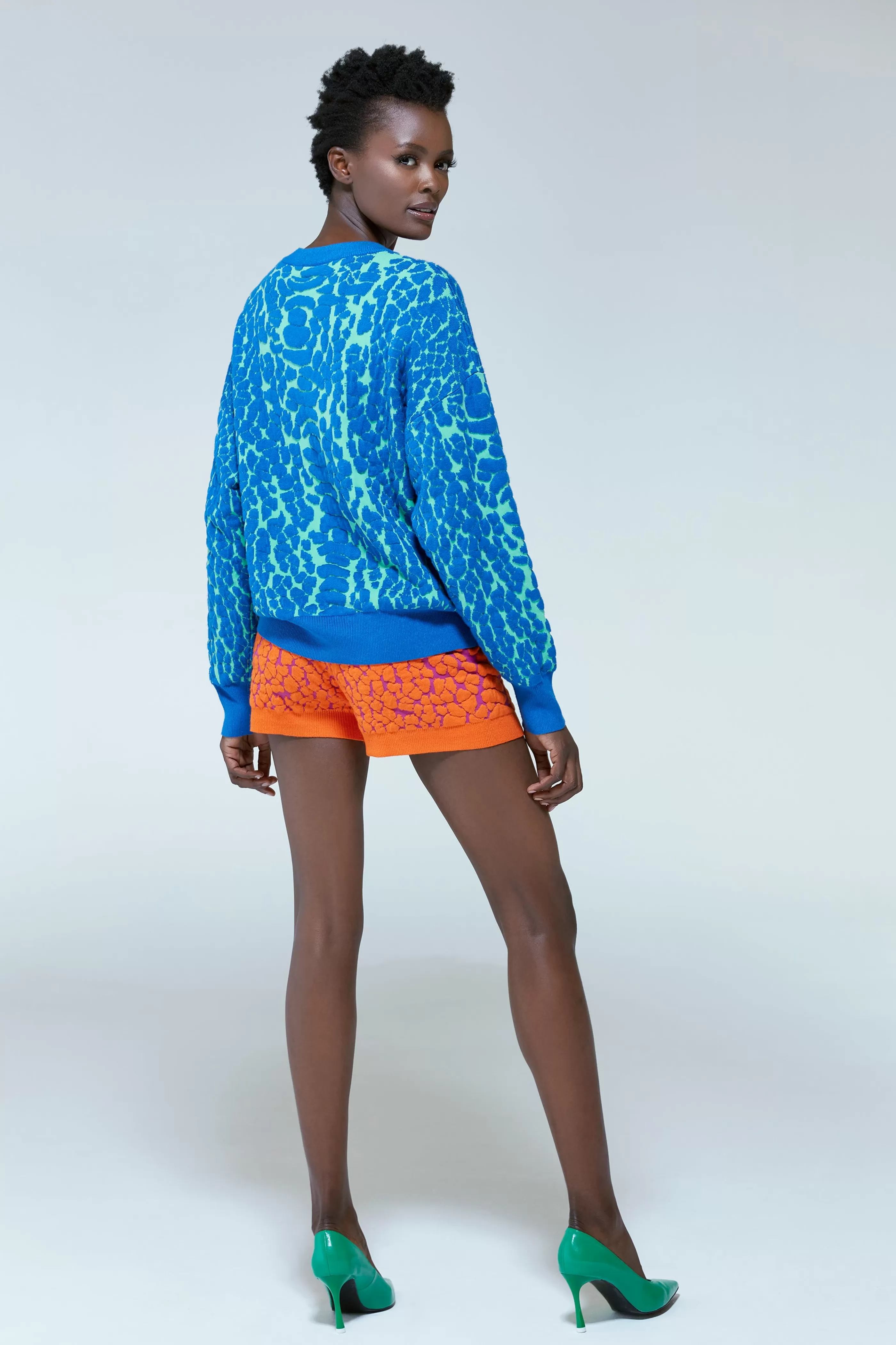 Discount Jacquard Duo Jumper Dress In & Green Jumpers & Hoodies