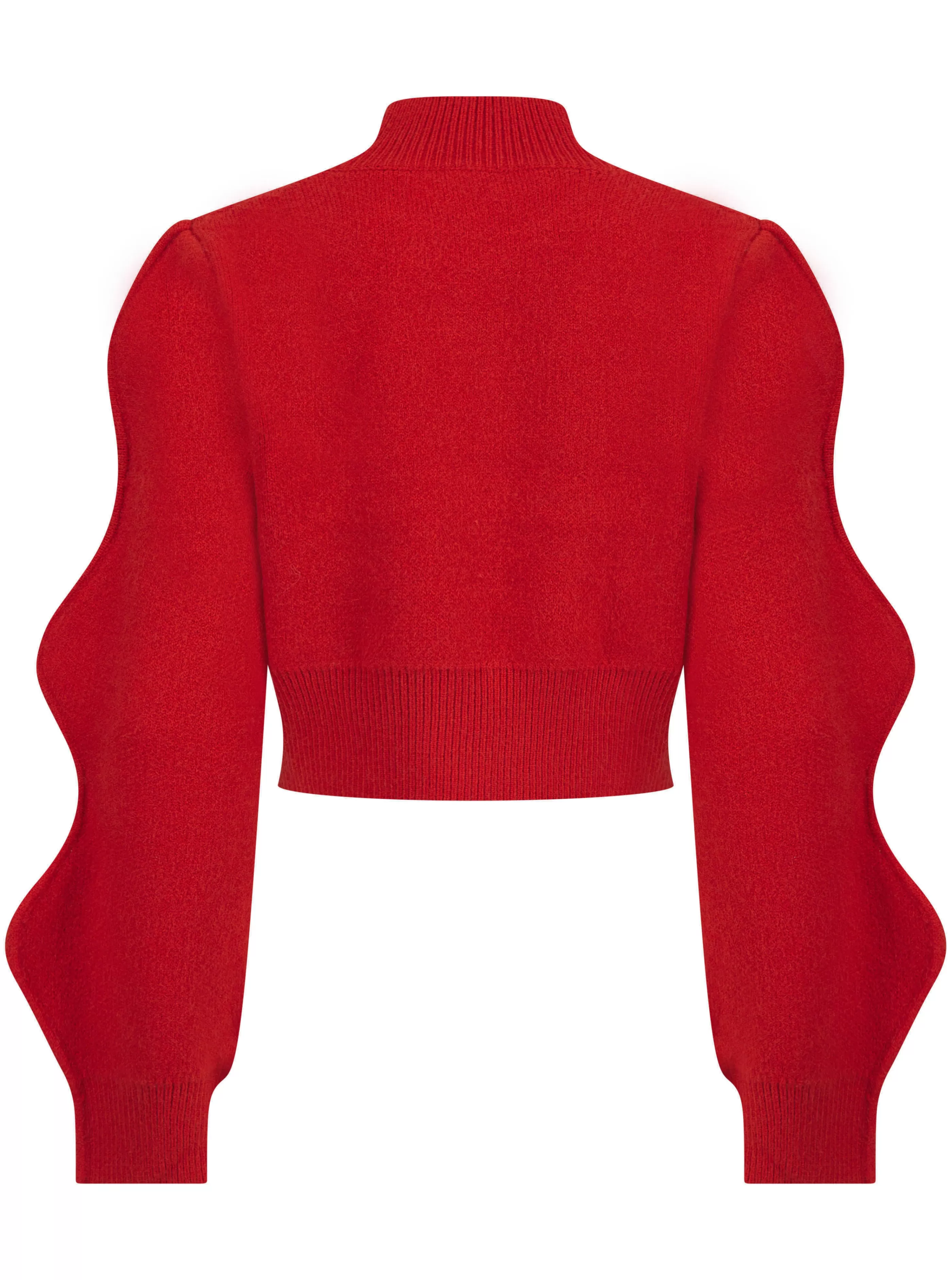 Store Lip Embroidery Wave Sleeve Jumper In Jumpers & Hoodies