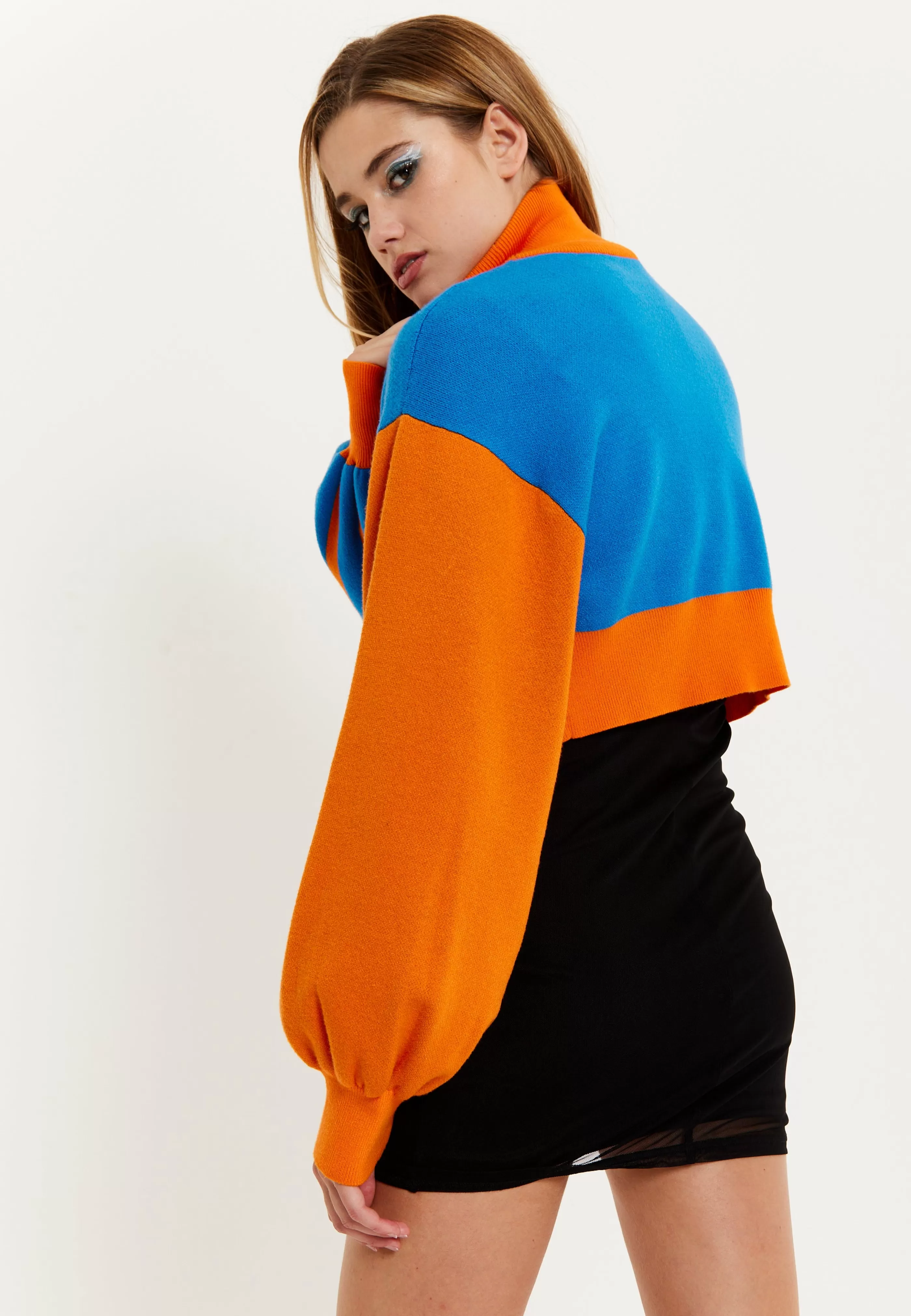 Cheap Melting Heart Logo Jumper In And Orange Jumpers & Hoodies