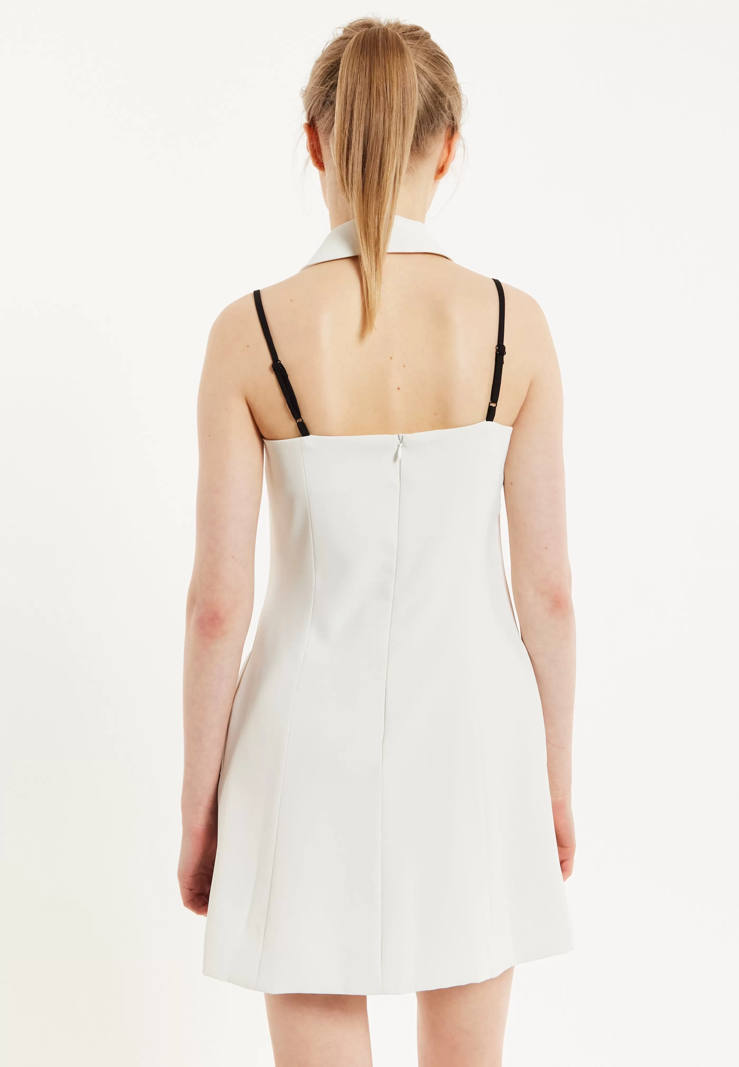 Cheap Monochrome Lapel Lock Blazer Dress Off Dresses | Dresses