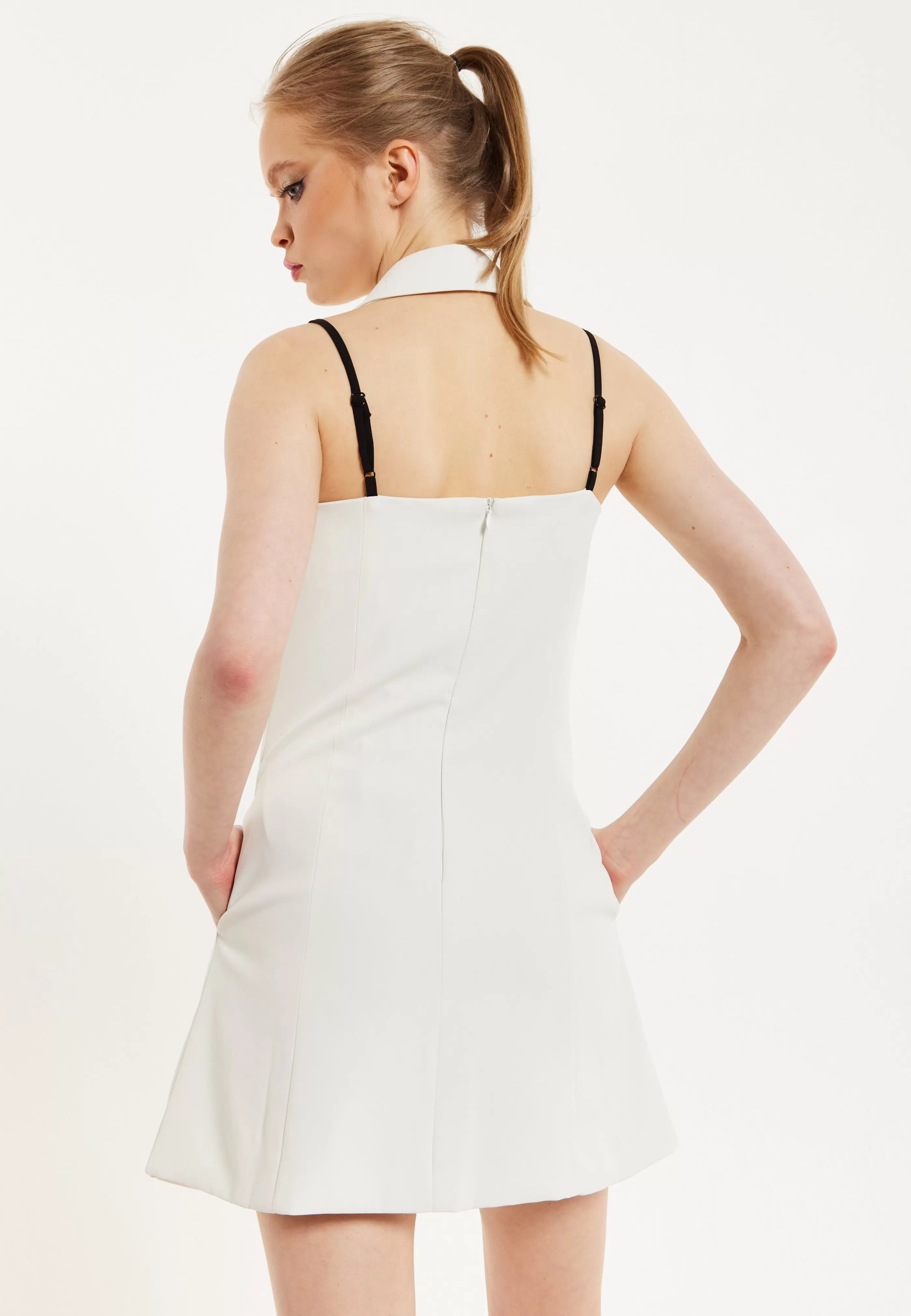 Cheap Monochrome Lapel Lock Blazer Dress Off Dresses | Dresses