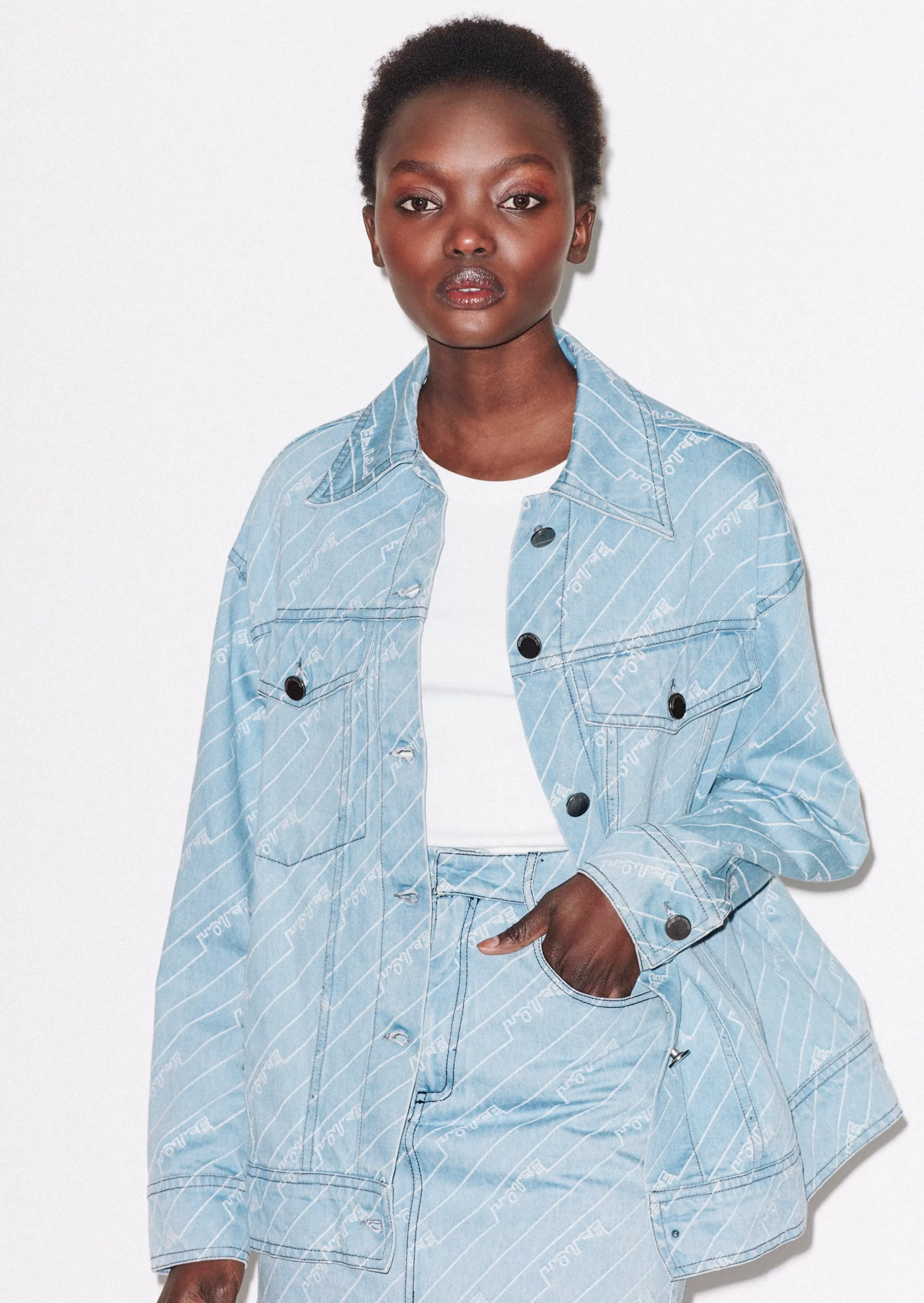 Shop Monogram Denim Jacket Outerwear | Denim