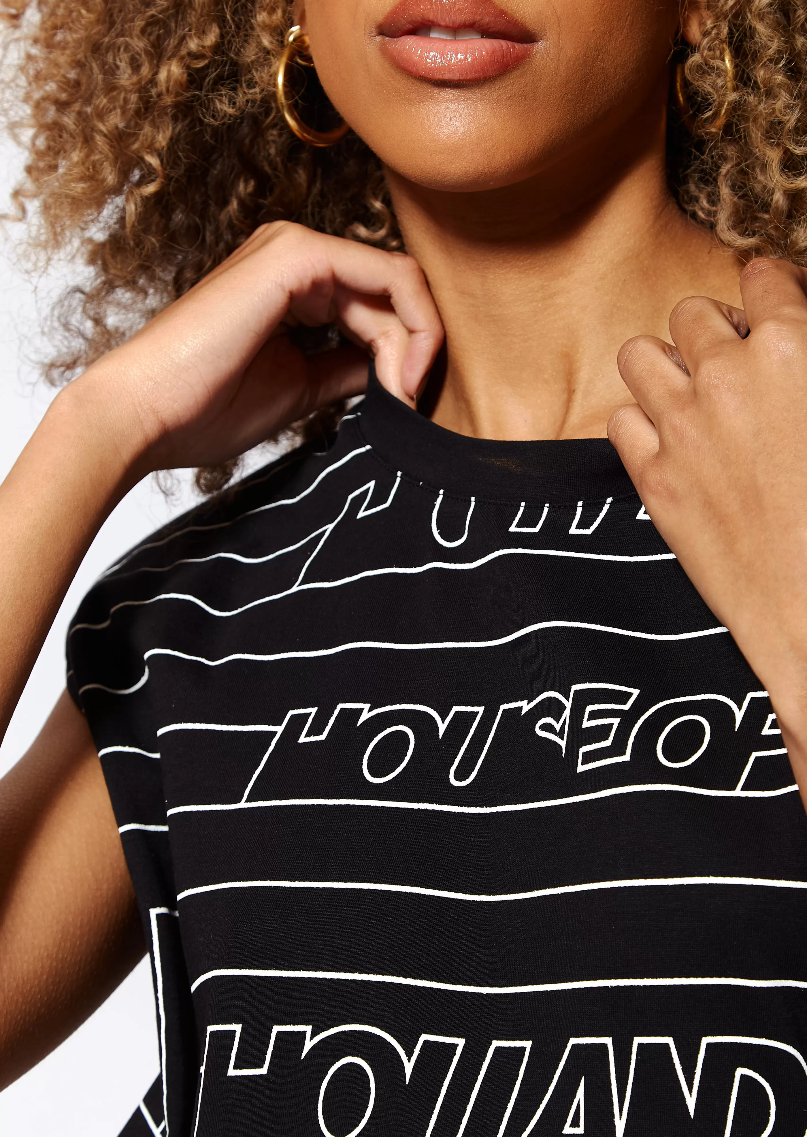 Hot Monogram Maze Print Power Sleeve Tunic Dress Dresses | Dresses