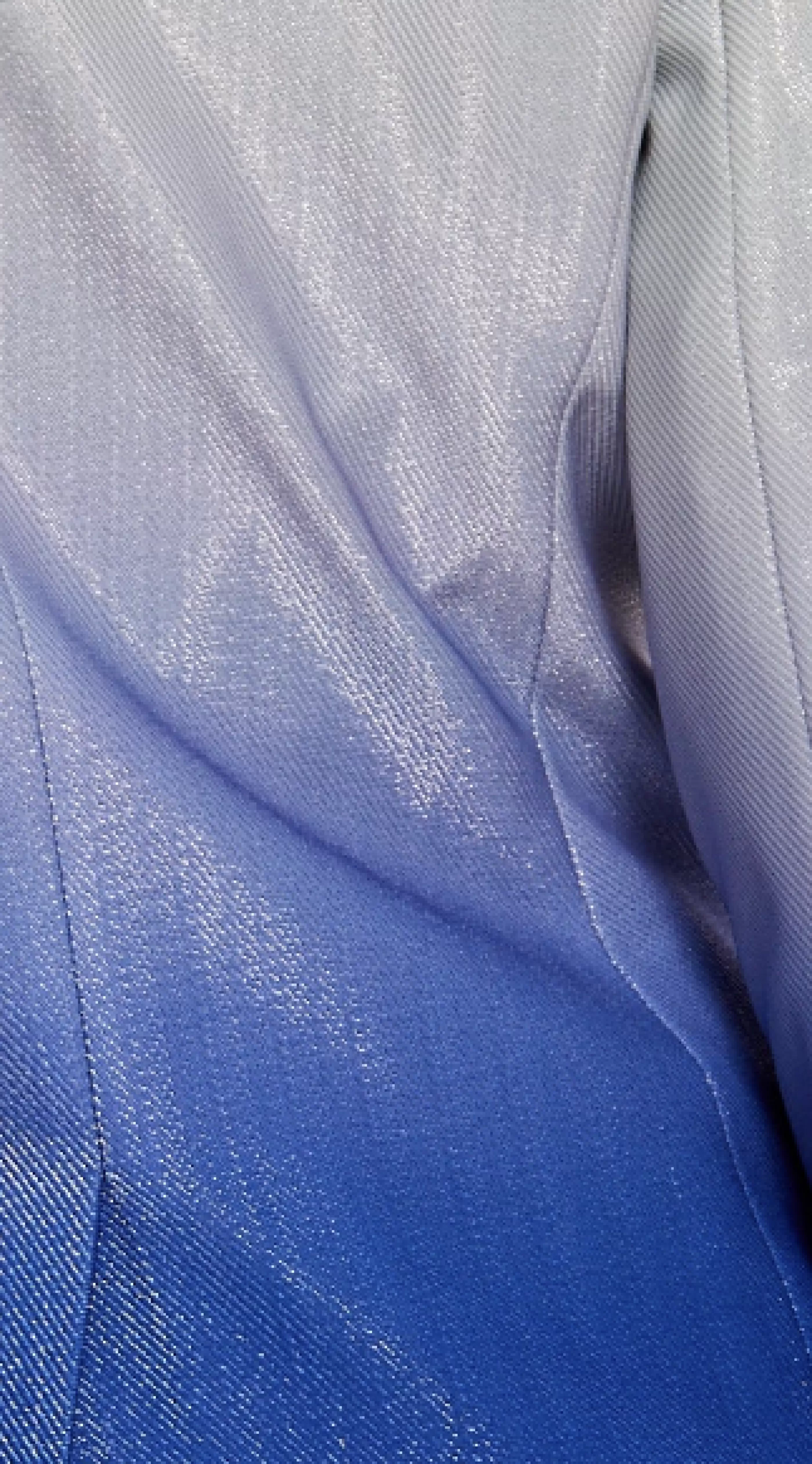 Hot Ombre Shimmer Blazer In Blue And Silver Suits