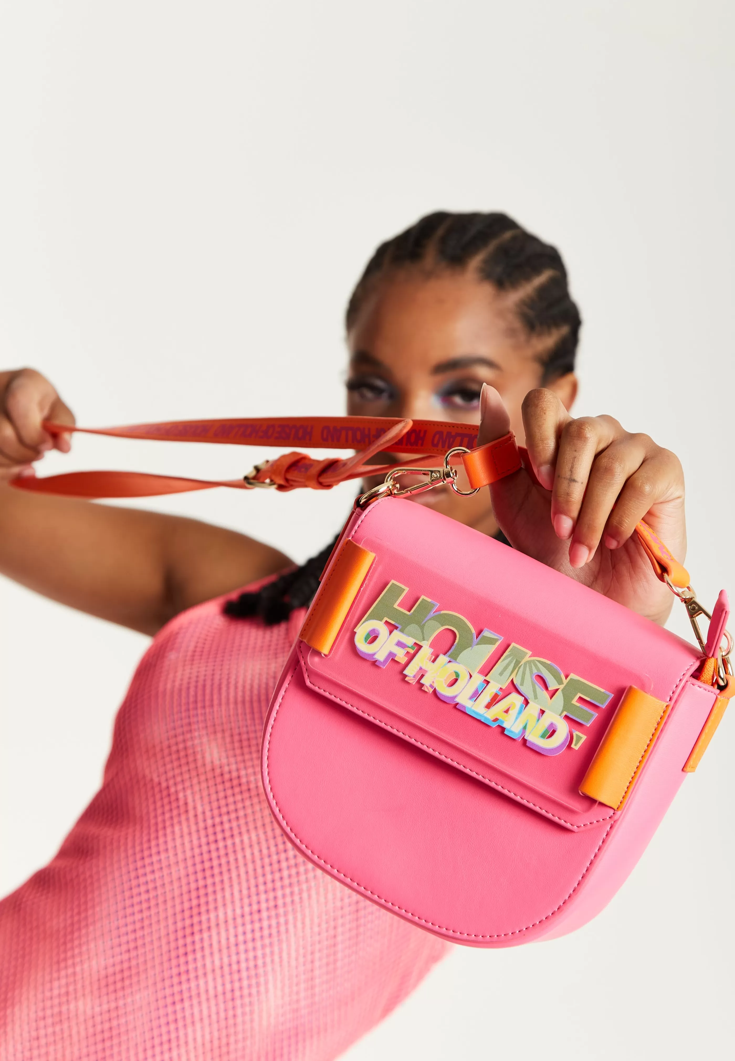 Best Sale And Orange Crossbody Bag With Logo Printed Acryl Bags and Wallets | Bags and Wallets