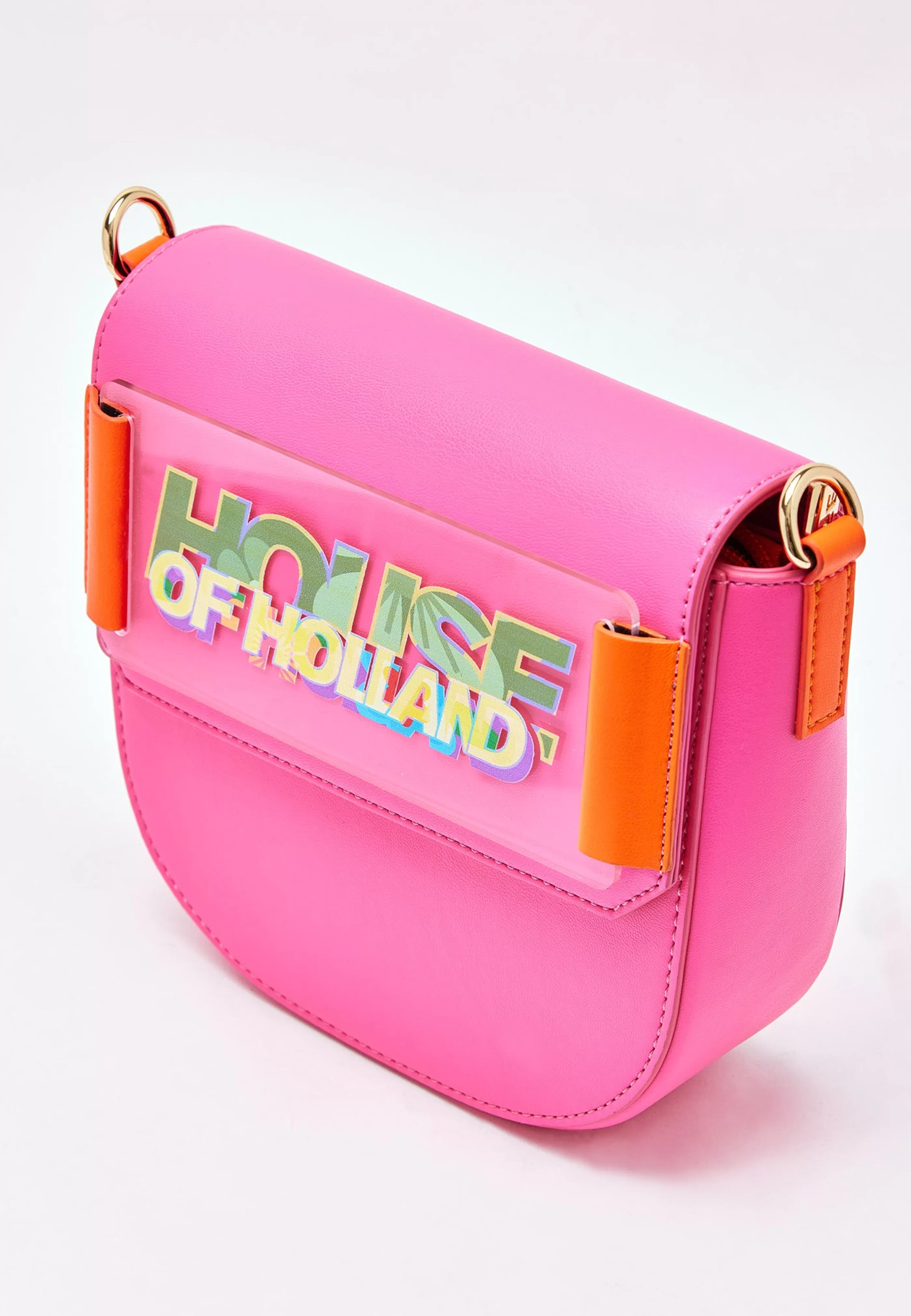 Best Sale And Orange Crossbody Bag With Logo Printed Acryl Bags and Wallets | Bags and Wallets
