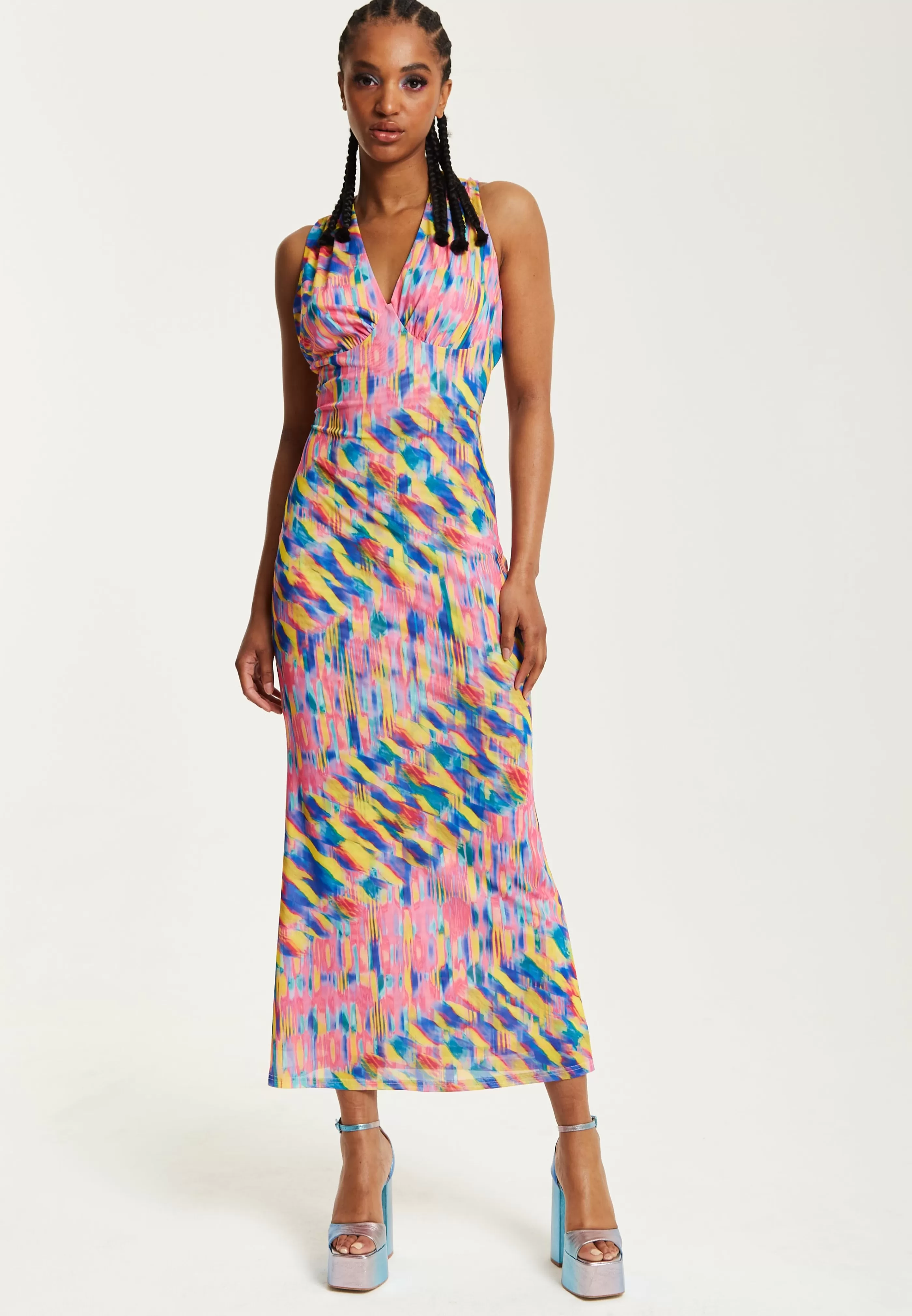 Discount Maxi Dress With Multicolour Rainbow Print Dresses | Dresses