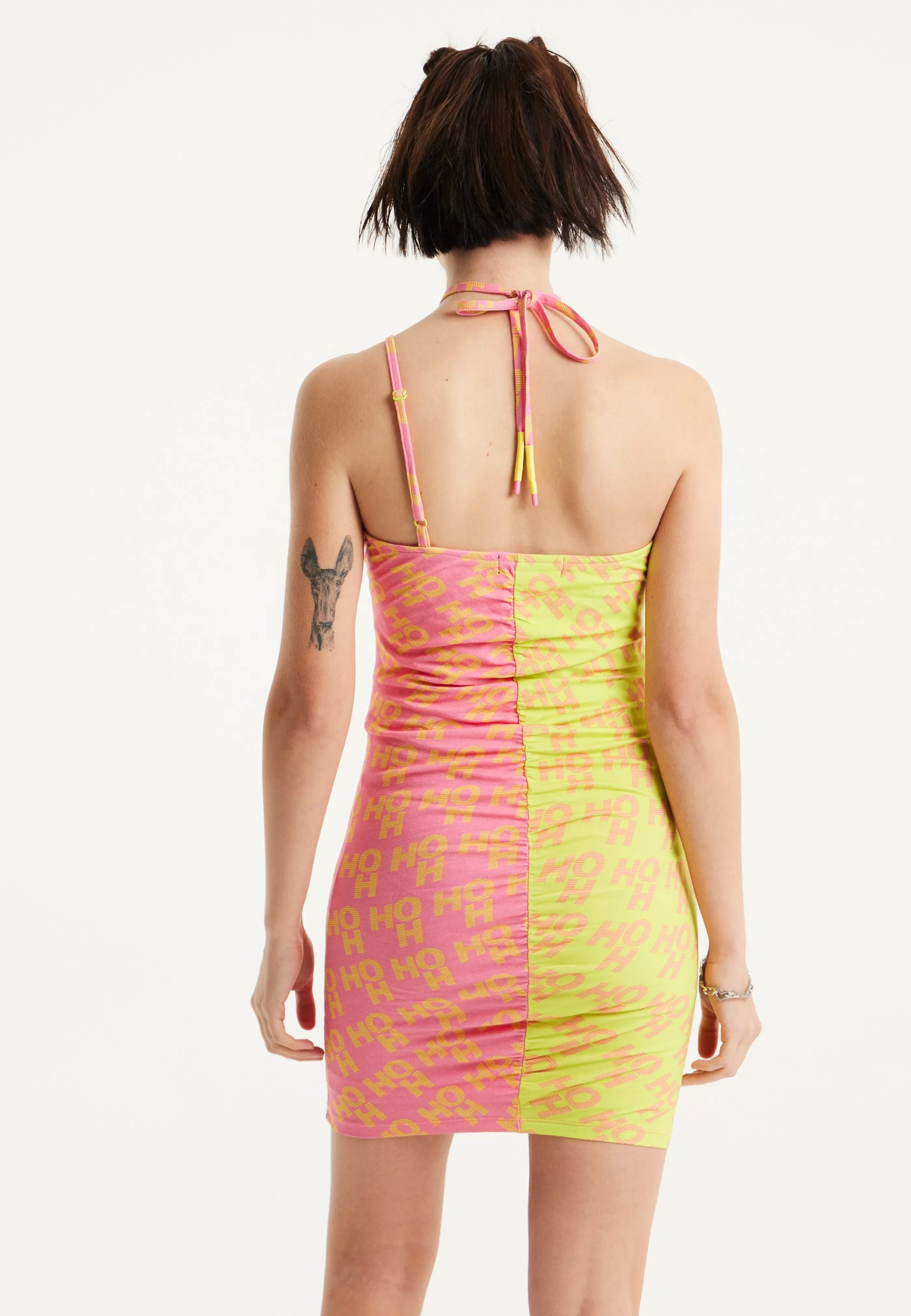 Best Sale Printed Jersey Mini Dress With Open Back Dresses | Dresses