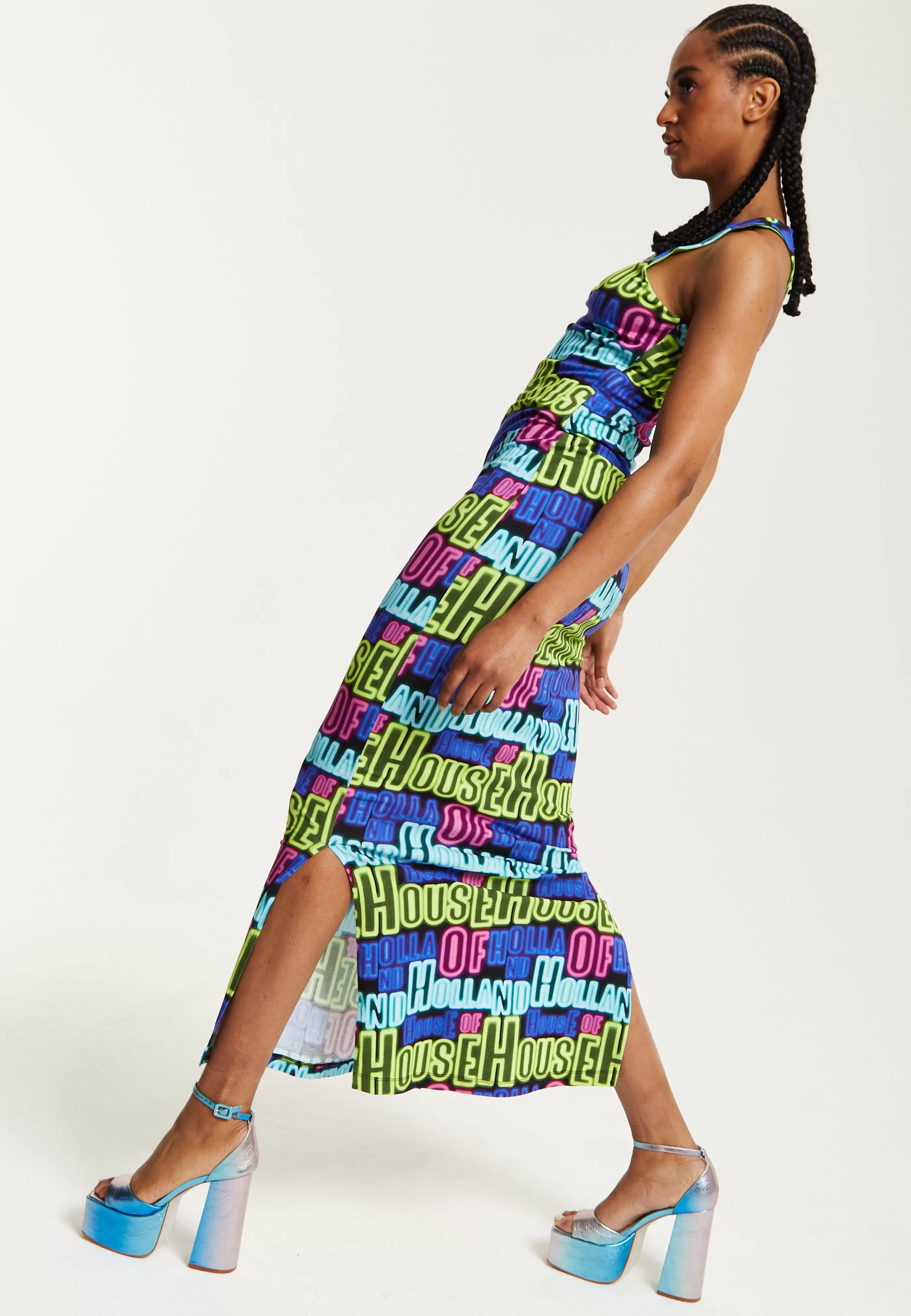Cheap Printed Multicolour Maxi Dress With Cut Out Details Dresses | Dresses