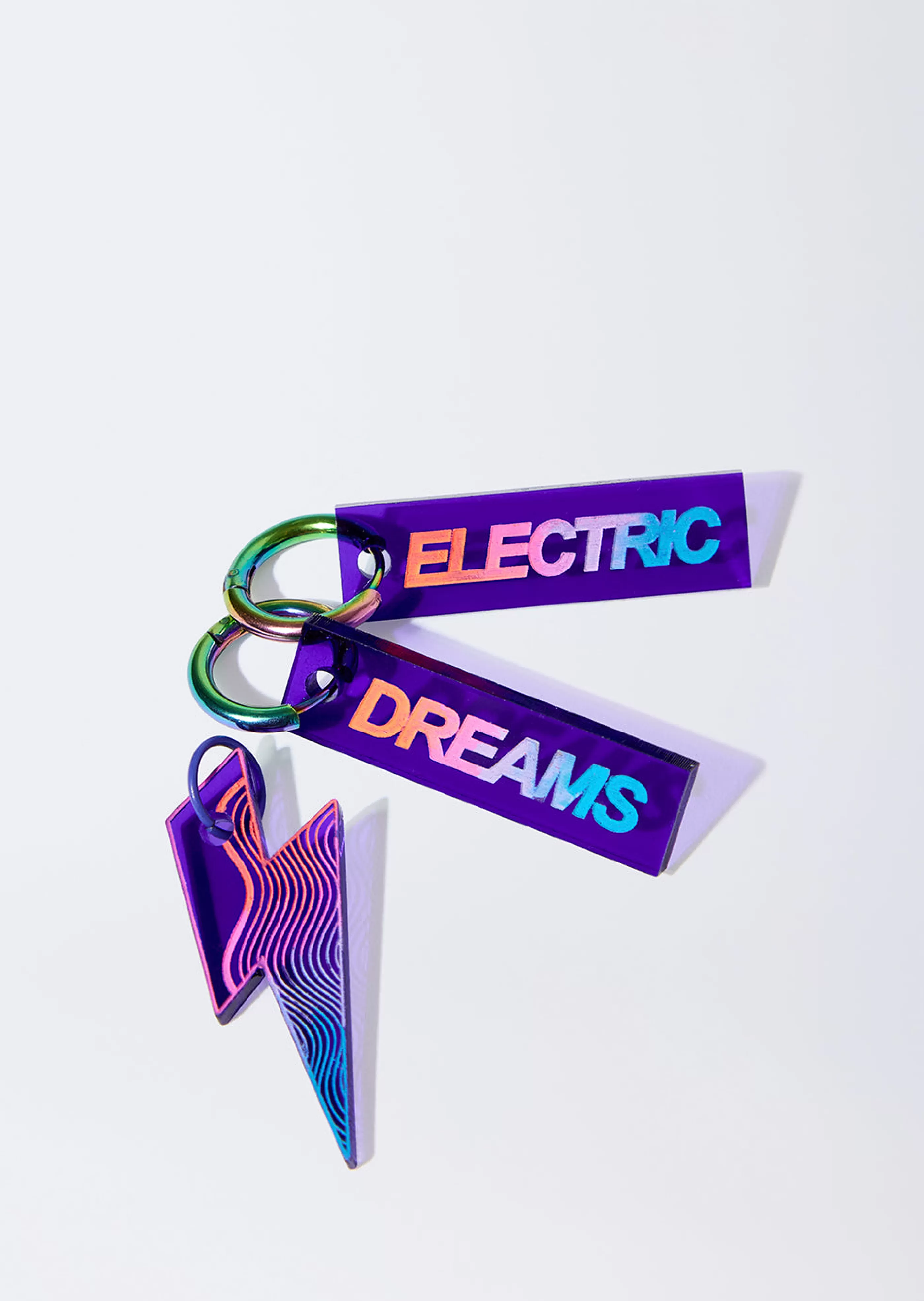 Cheap Purple 'Electric Dreams' Hoop Set Jewellery