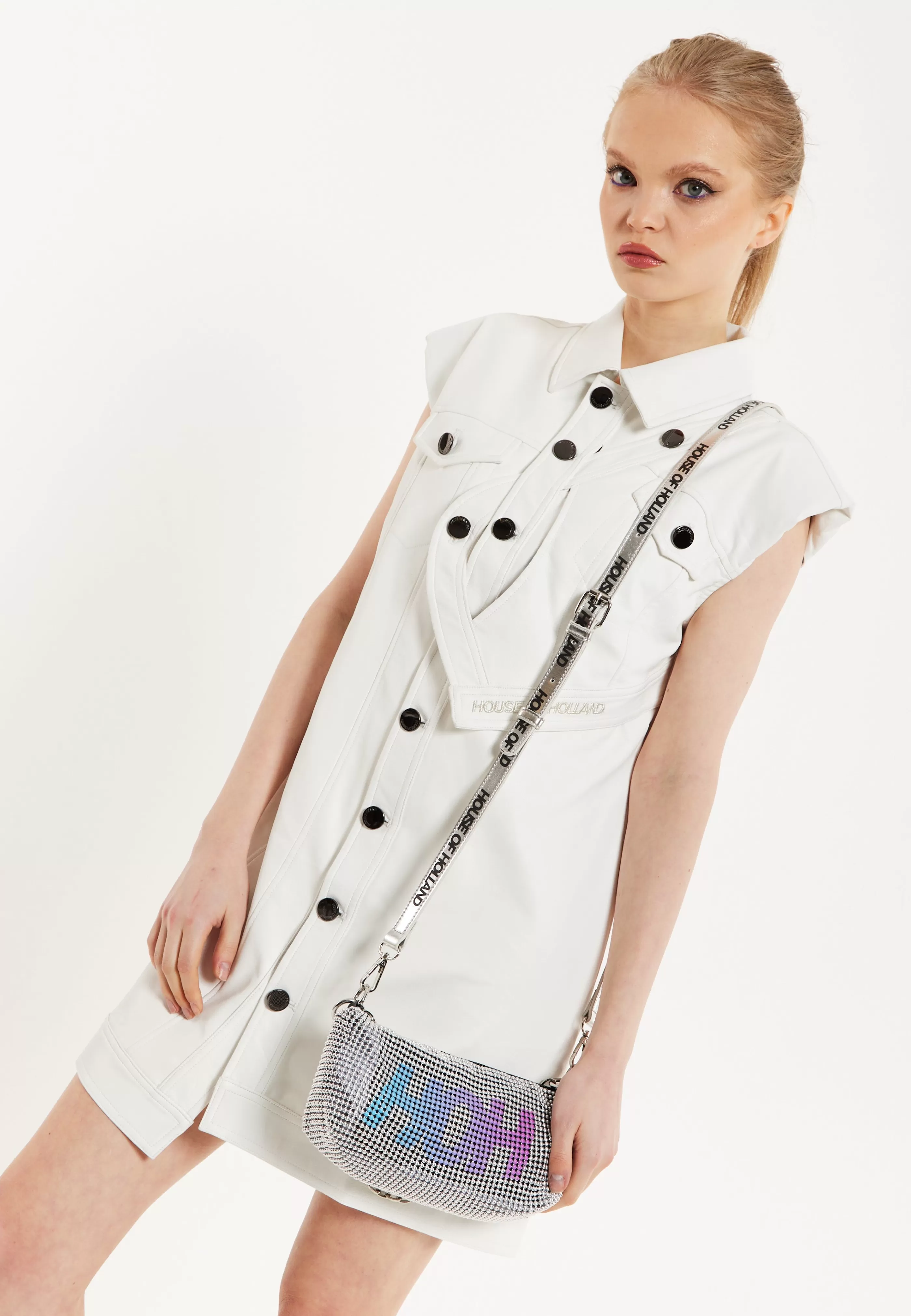 Best Sale Rocker Faux Leather Twist Button Down Dress Off Dresses | Dresses
