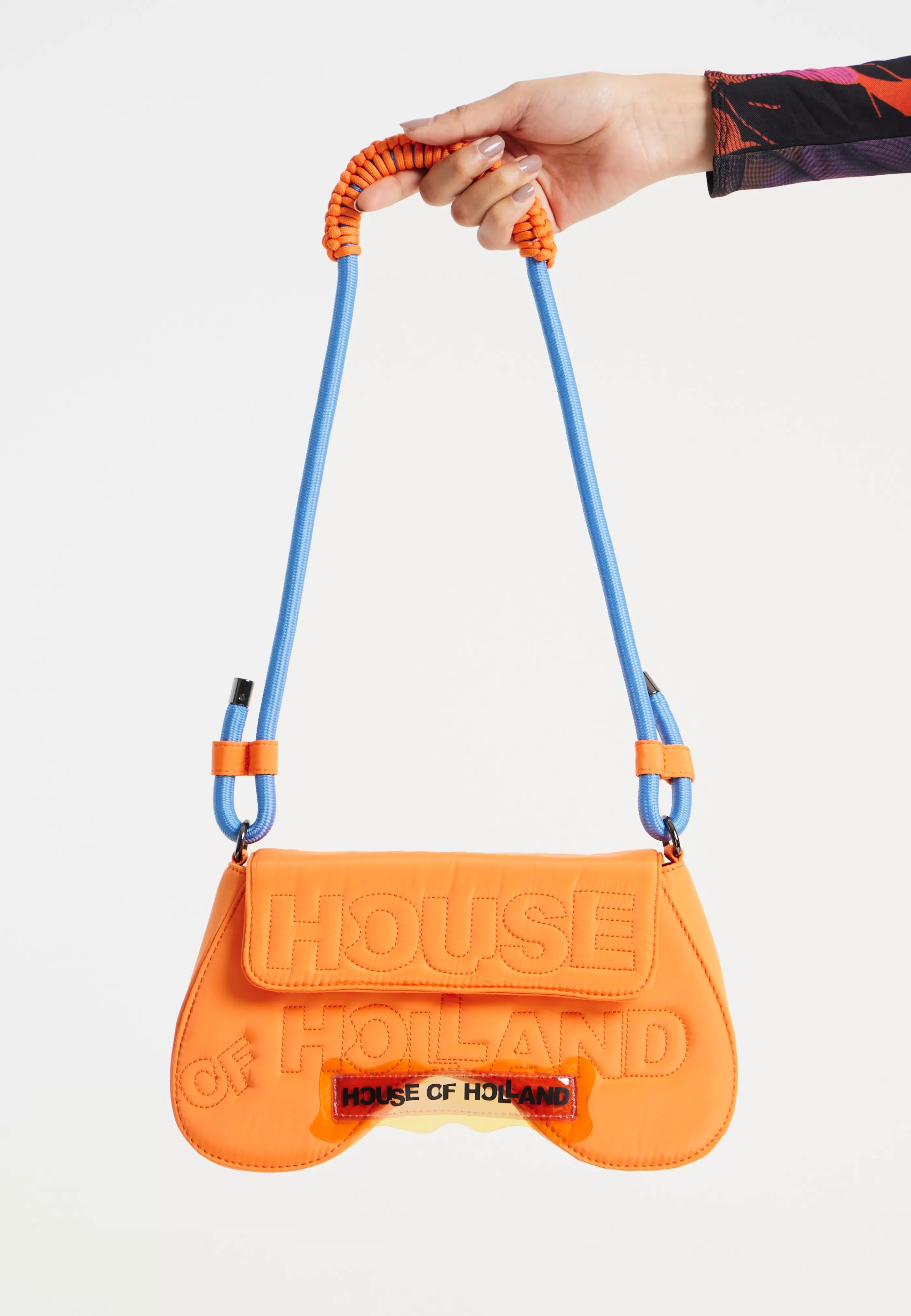New Saddle Bag In And Blue With Quilted Logo Bags and Wallets | Bags and Wallets