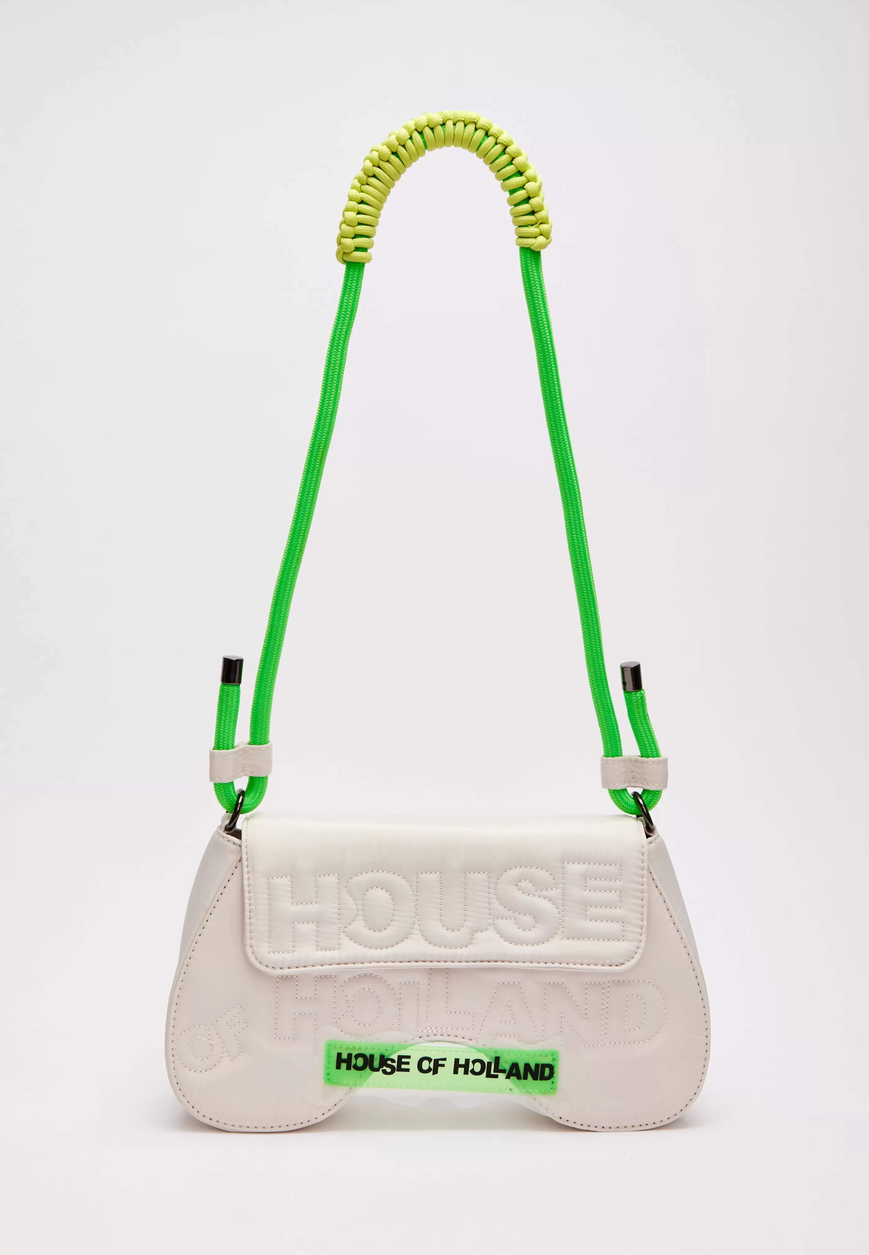 Outlet Saddle Bag And Neon Green With Quilted Logo Bags and Wallets | Bags and Wallets