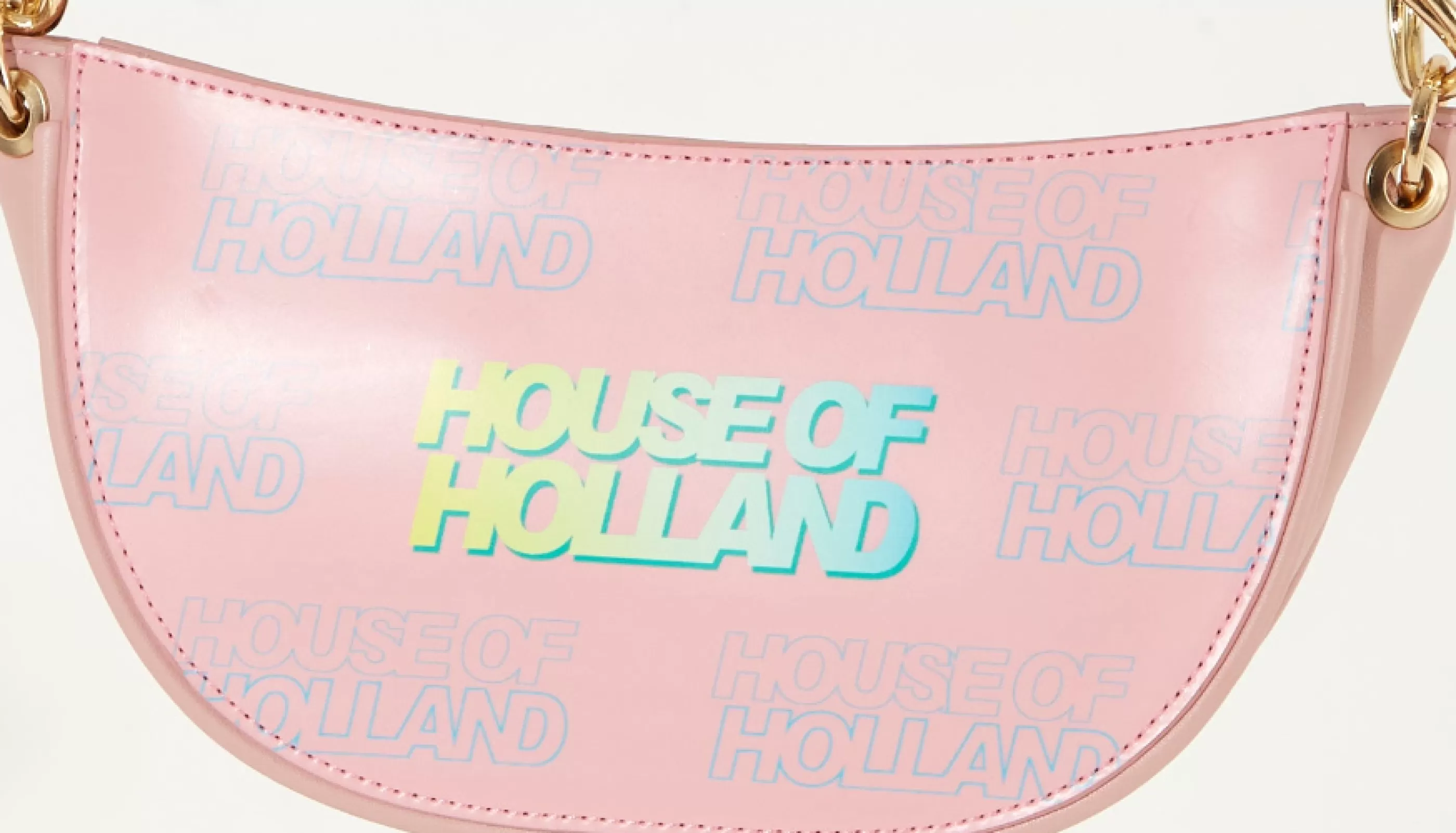 Clearance Shoulder Bag In Baby Pink With A Gold Chain Strap And Bags and Wallets | Bags and Wallets