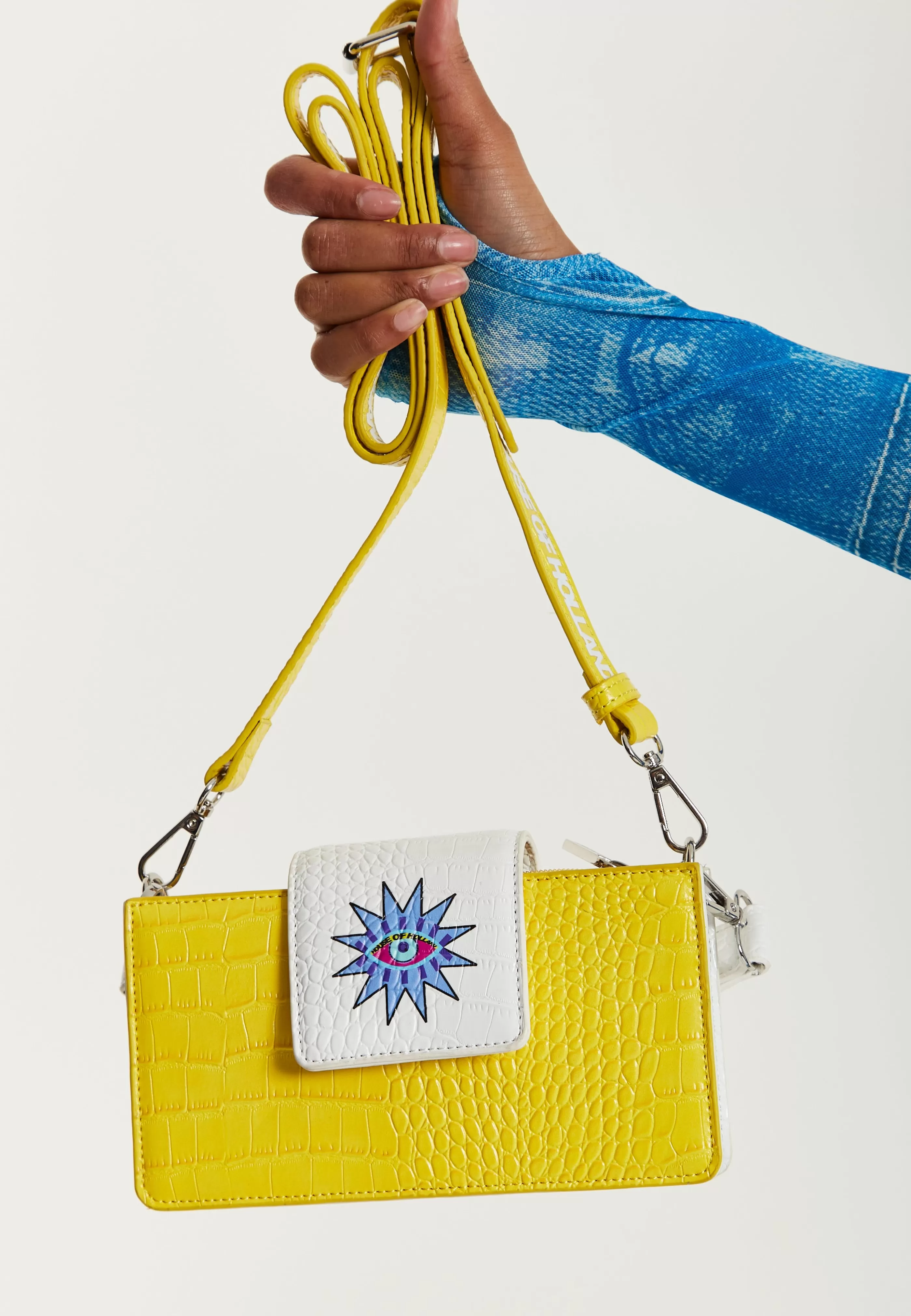 Outlet Small Crossbody Bag In And White With Printed Bags and Wallets | Bags and Wallets