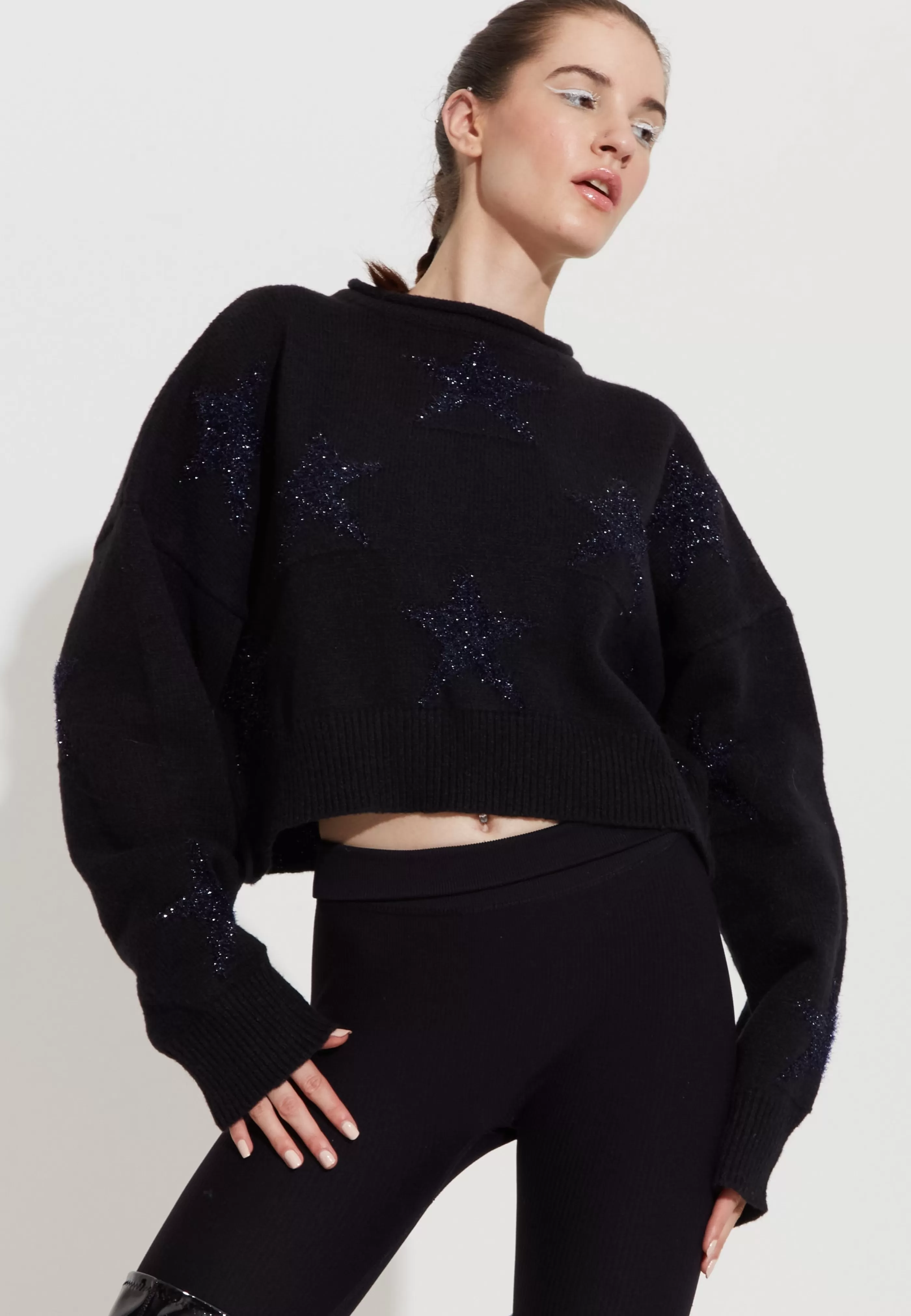 Cheap Sparkle Star Jumper In Jumpers & Hoodies