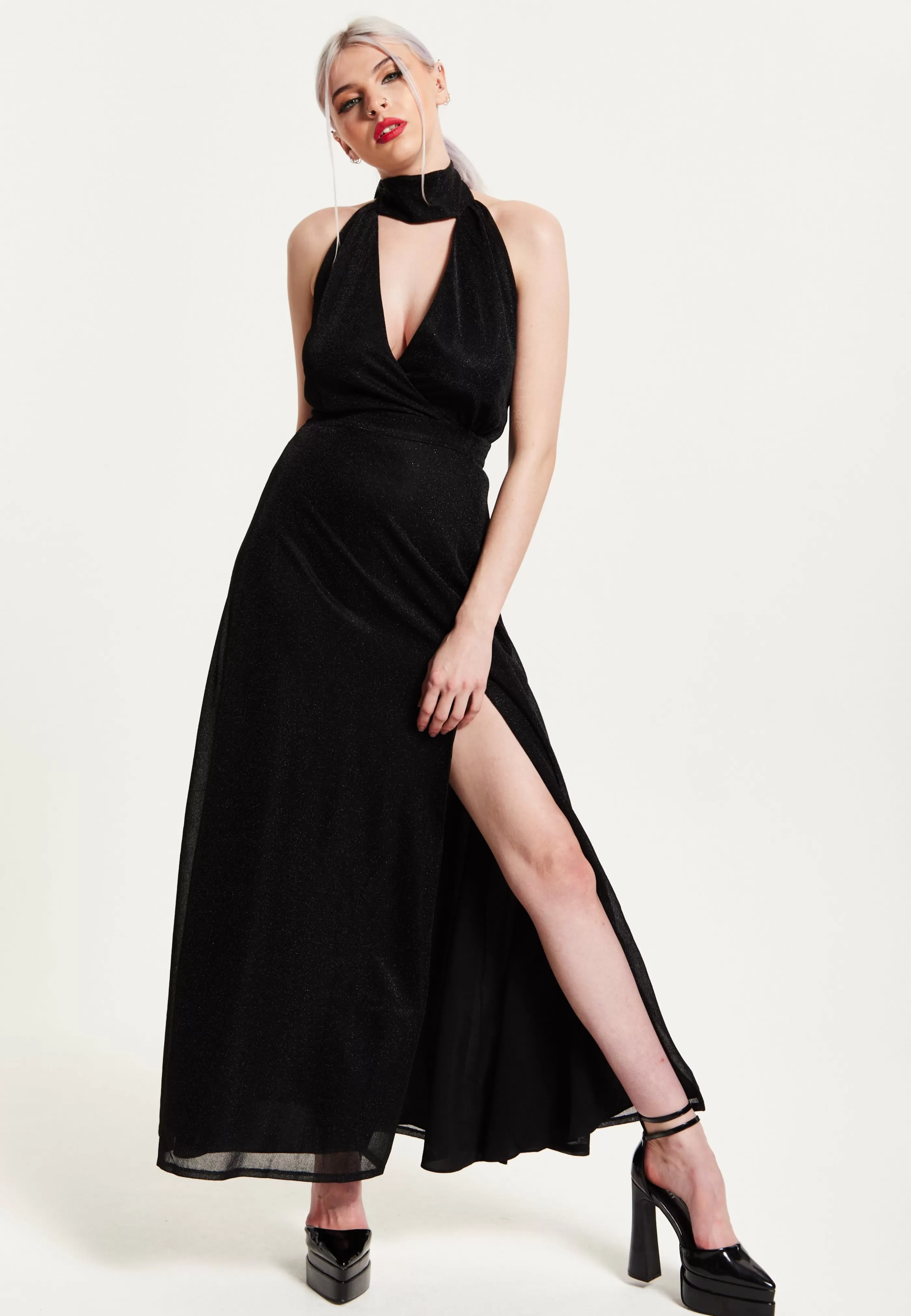 Outlet Tie - Neck Maxi Dress Dresses | Dresses