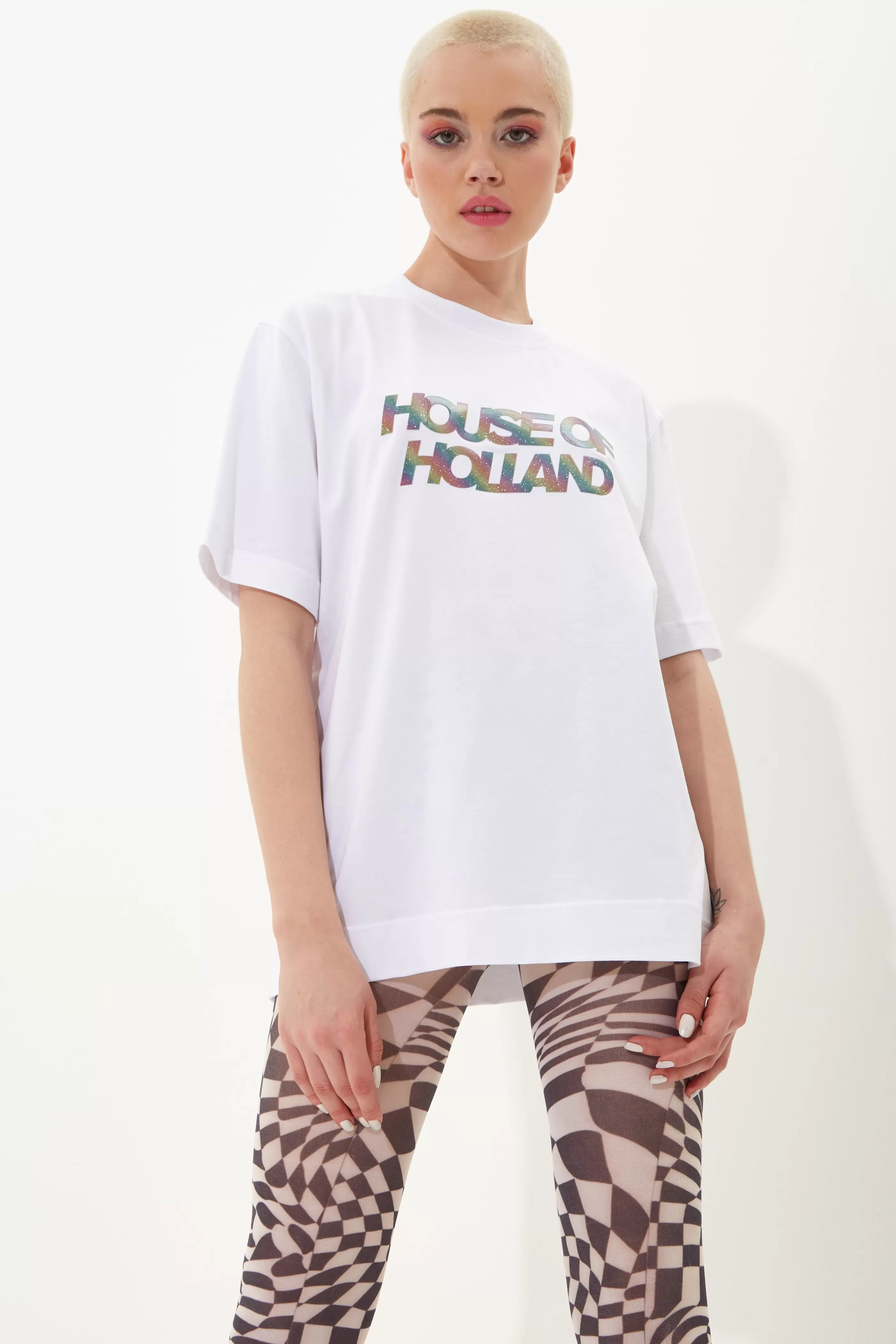 Store Unisex T-Shirt With Shimmer Rainbow Transfer Pr Tops & T-shirts | Tops & T-shirts