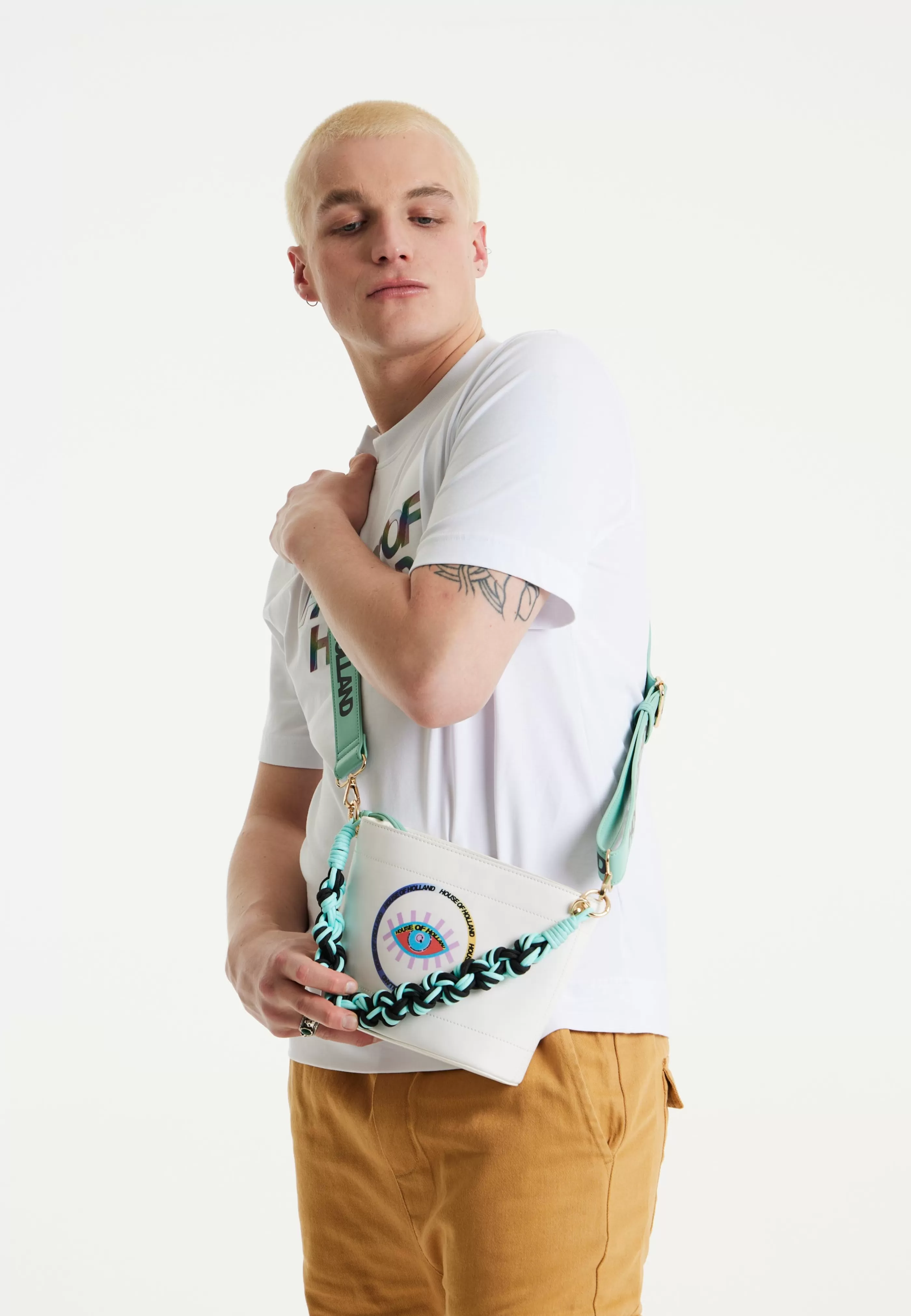 Cheap Crossbody Bag With Printed Logo And Plait Handl Bags and Wallets | Bags and Wallets